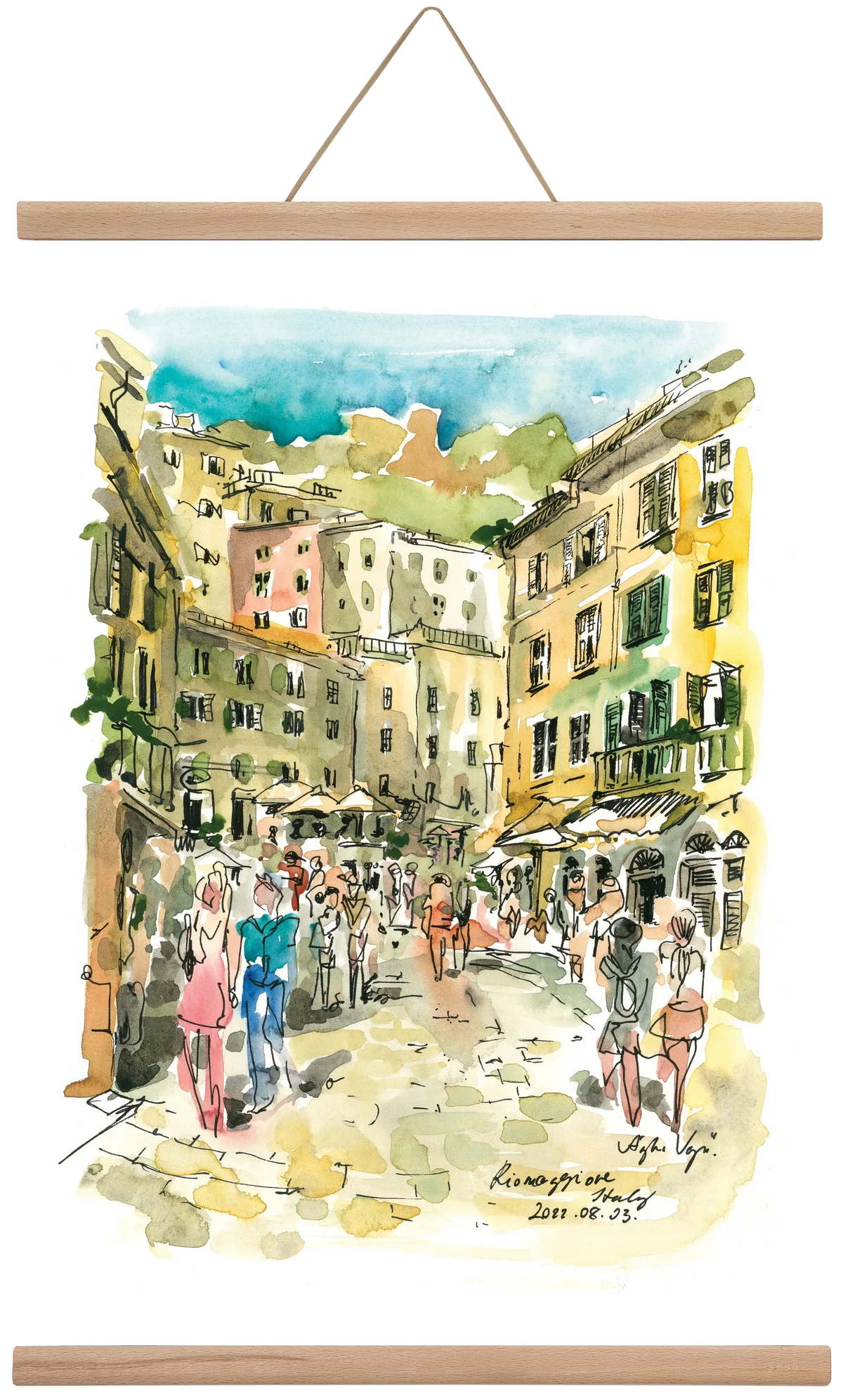 RIOMAGGIORE, Cinque Terre, Italy - 2022.08.03. - artbridge