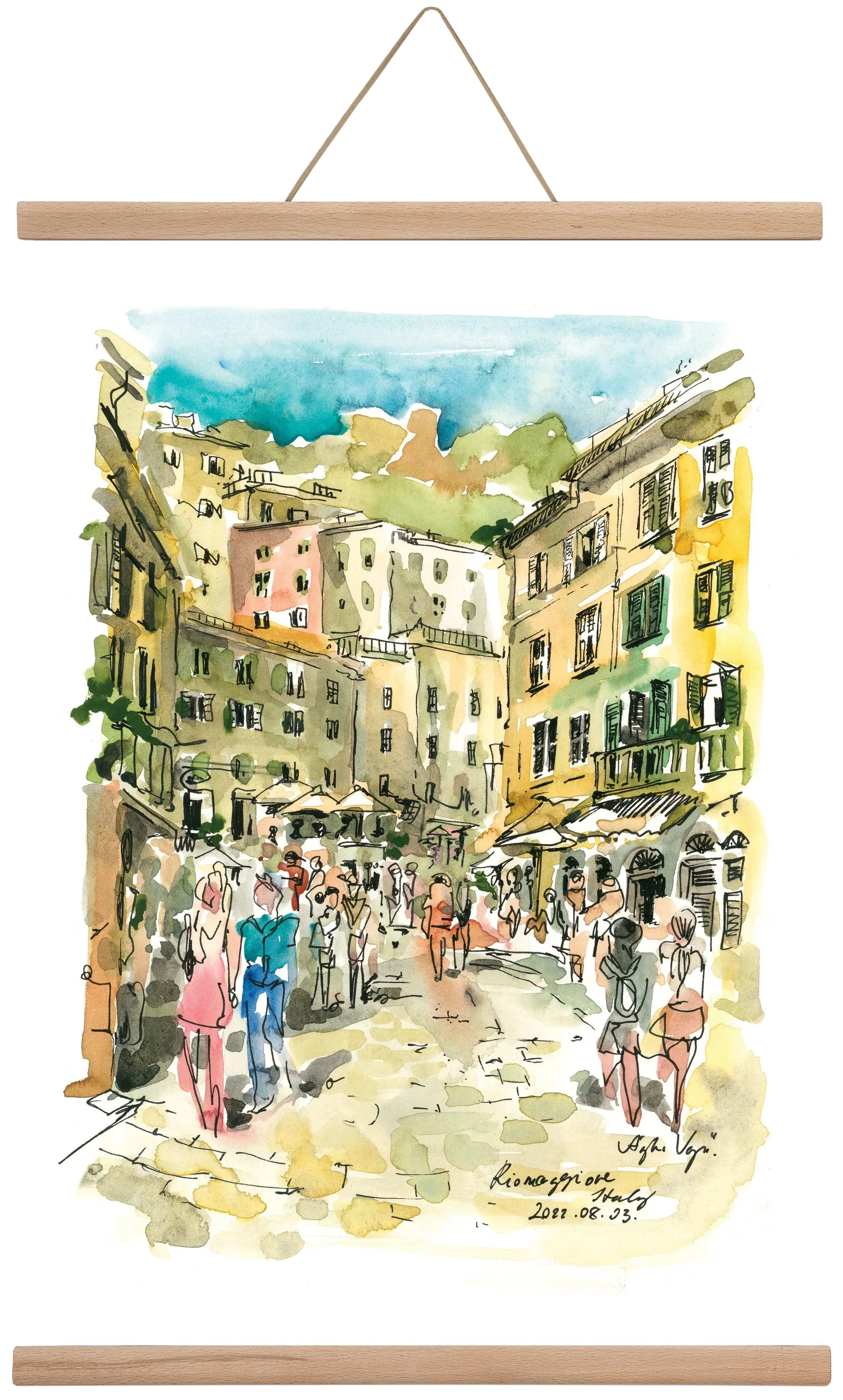 RIOMAGGIORE, Cinque Terre, Italy - 2022.08.03. - artbridge