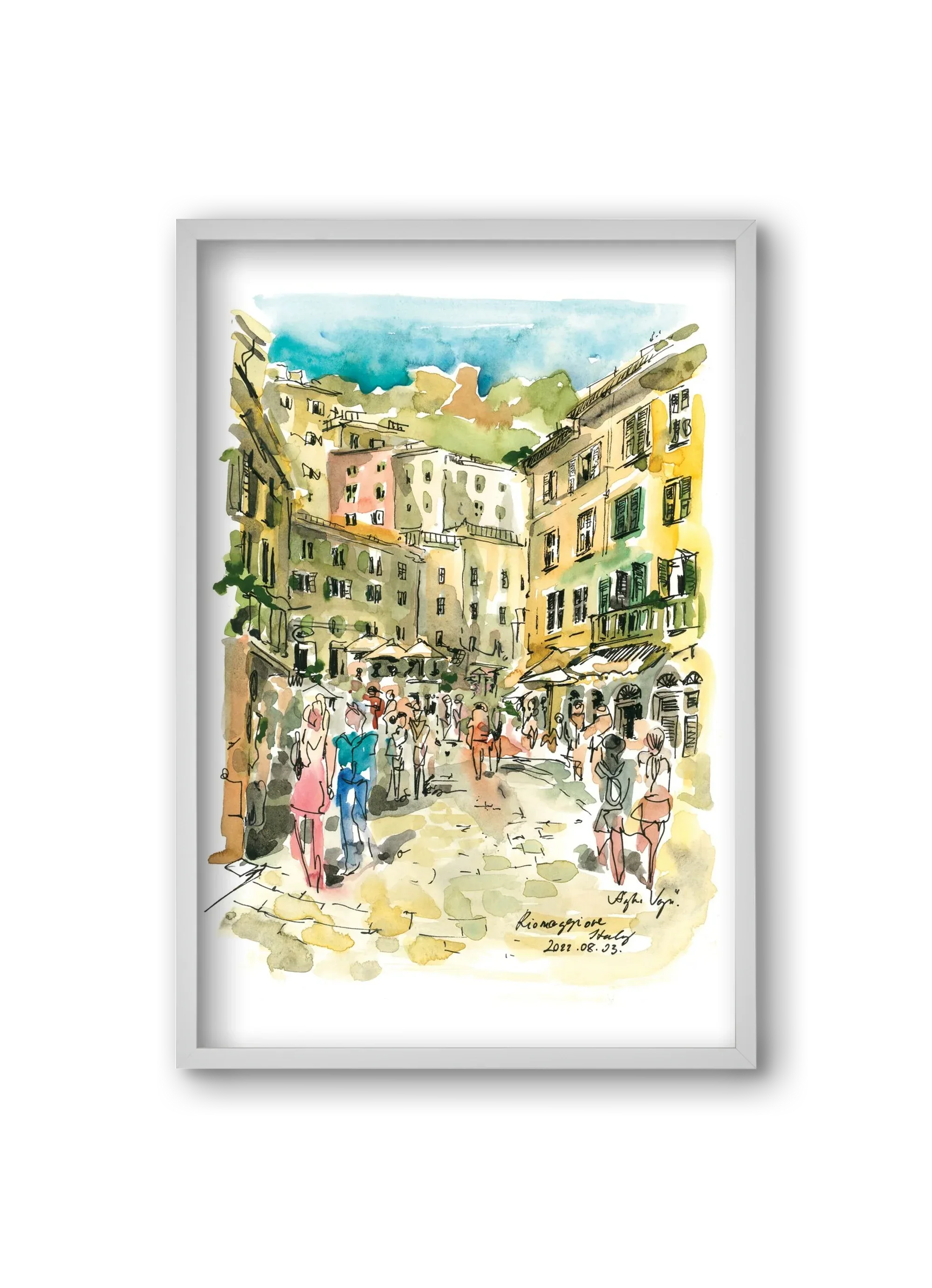 RIOMAGGIORE, Cinque Terre, Italy - 2022.08.03. - artbridge