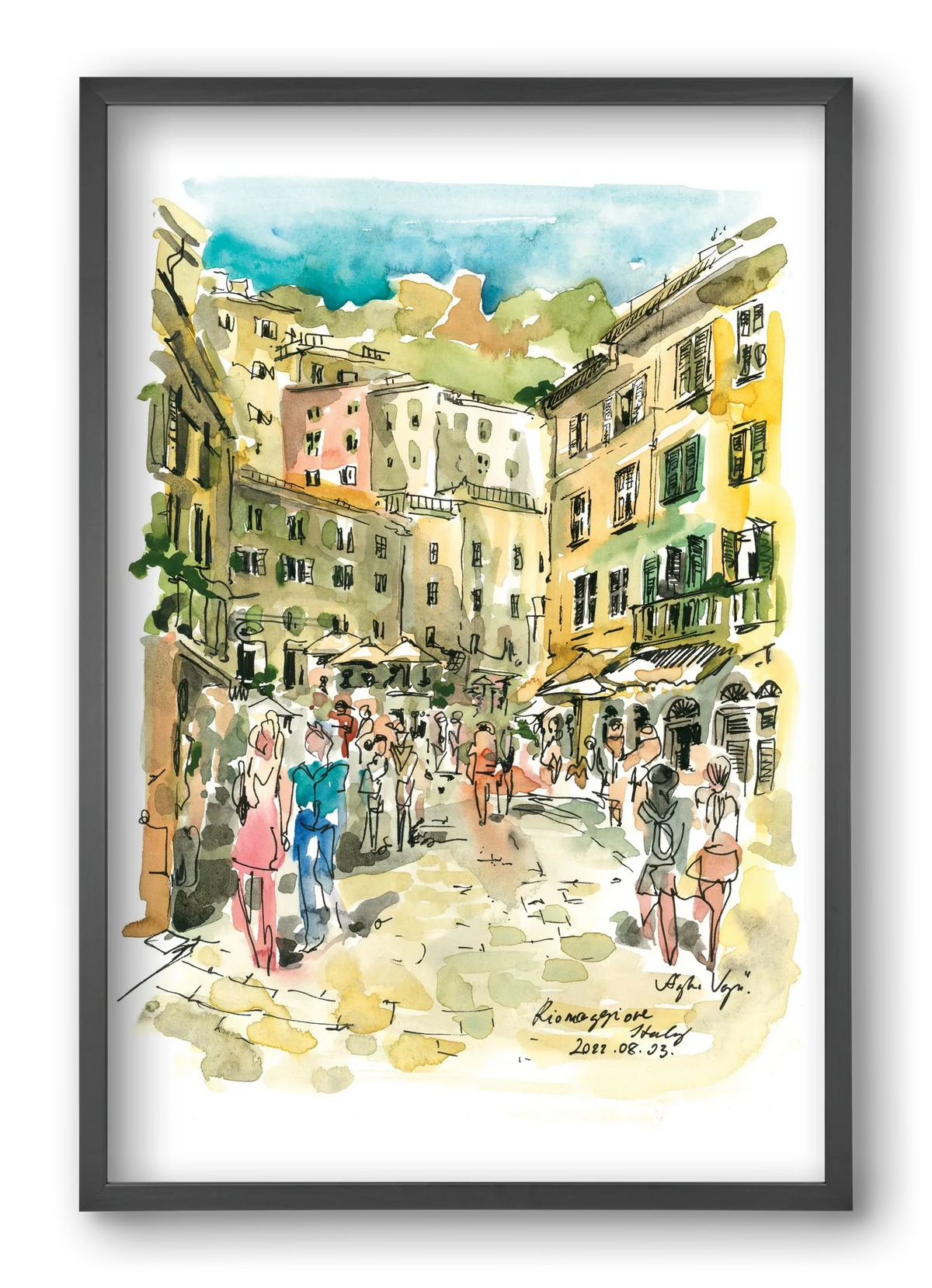RIOMAGGIORE, Cinque Terre, Italy - 2022.08.03. - artbridge