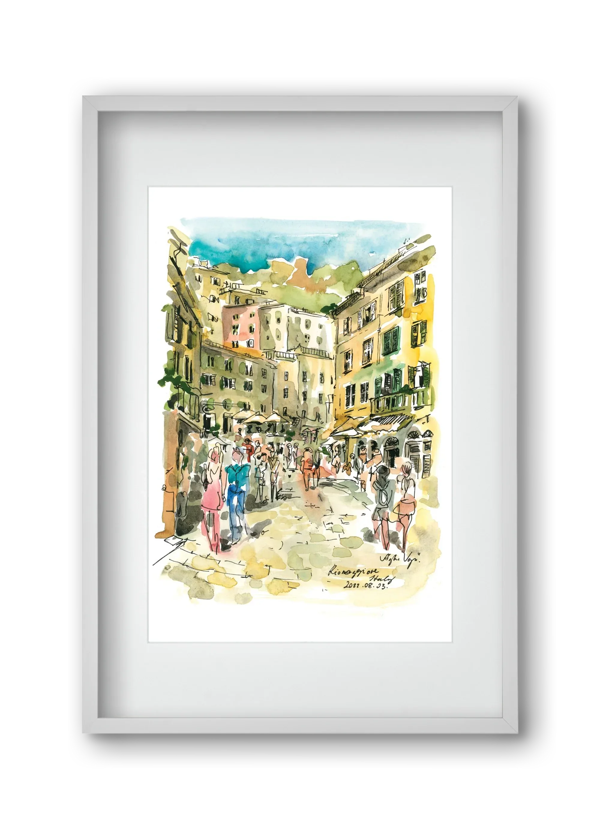RIOMAGGIORE, Cinque Terre, Italy - 2022.08.03. - artbridge