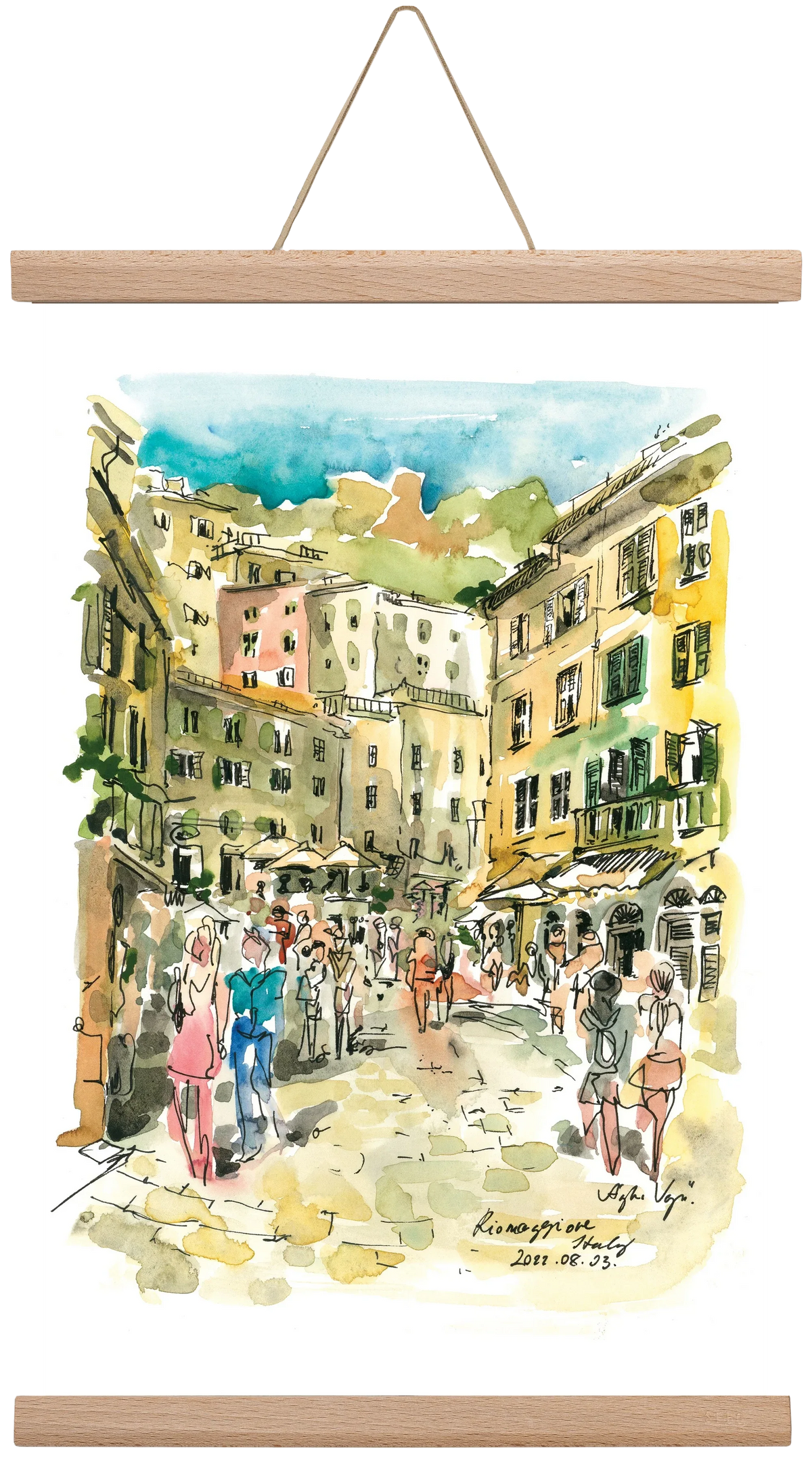 RIOMAGGIORE, Cinque Terre, Italy - 2022.08.03. - artbridge