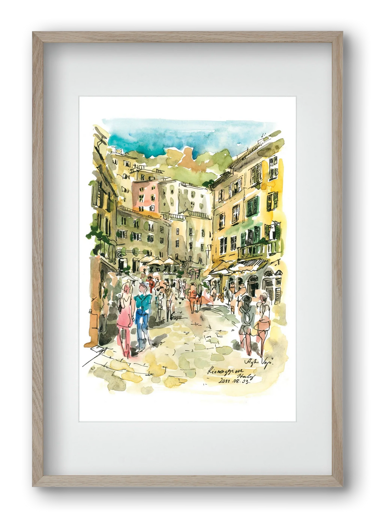 RIOMAGGIORE, Cinque Terre, Italy - 2022.08.03. - artbridge