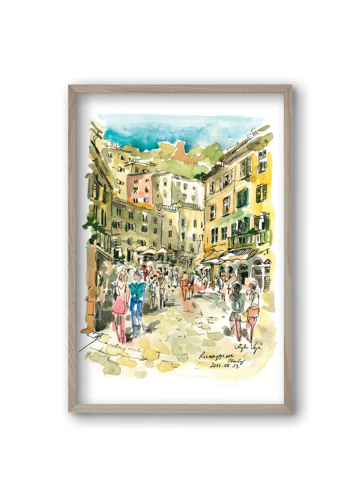 RIOMAGGIORE, Cinque Terre, Italy - 2022.08.03. - artbridge