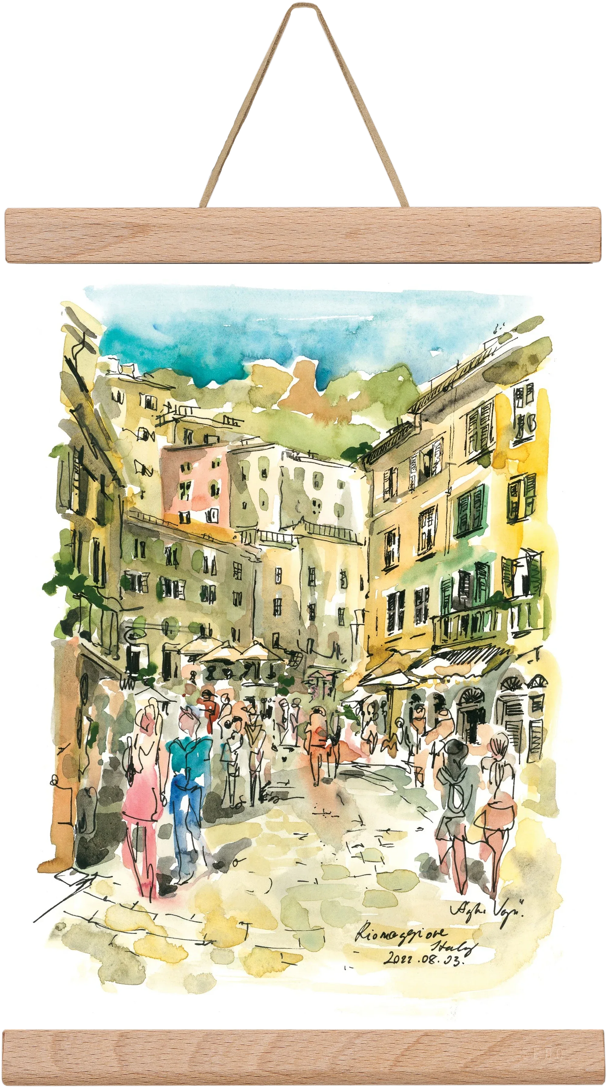 RIOMAGGIORE, Cinque Terre, Italy - 2022.08.03. - artbridge
