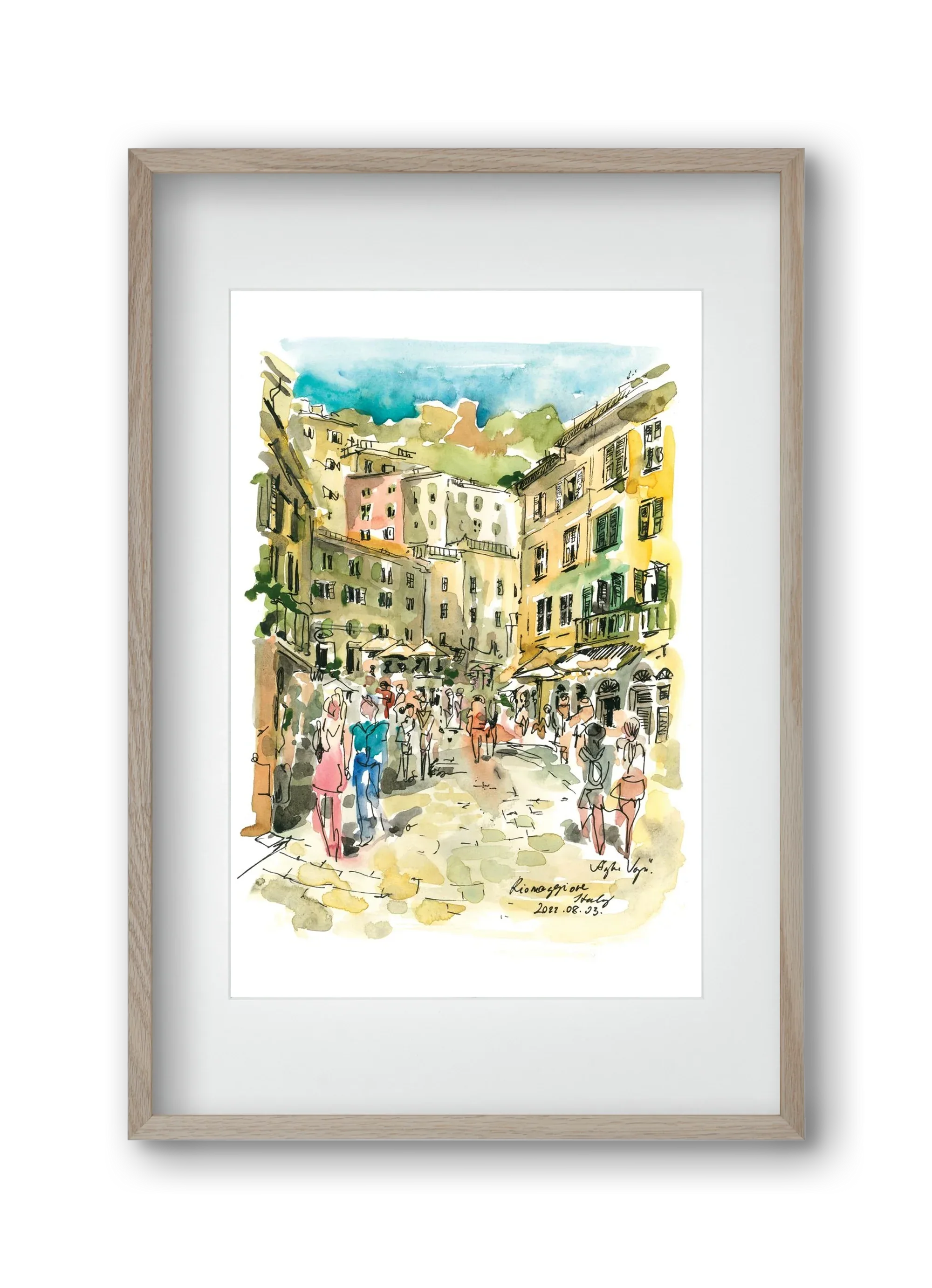 RIOMAGGIORE, Cinque Terre, Italy - 2022.08.03. - artbridge