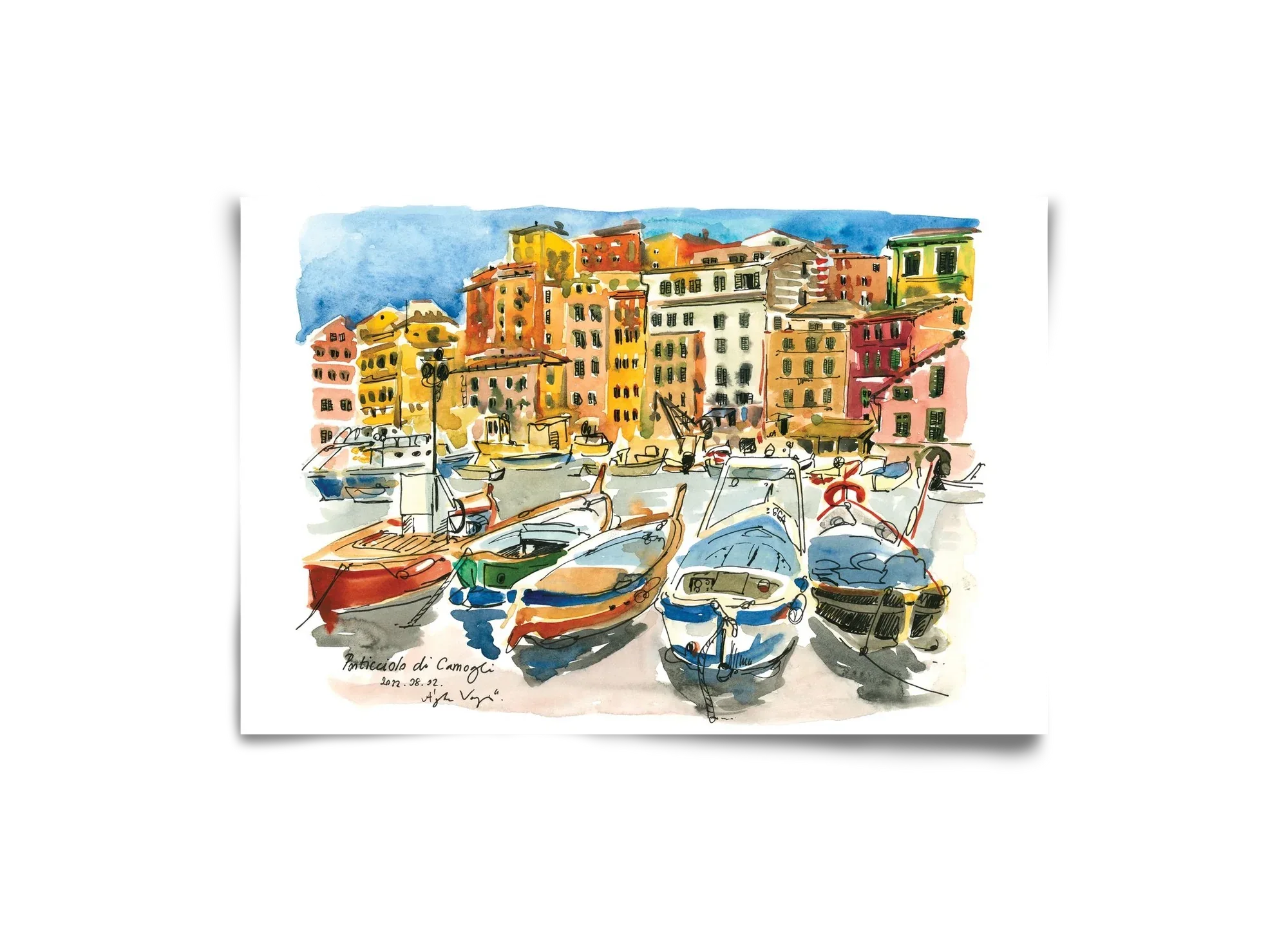 Porticciolo di Camogli, Italy - 2022.08.02. - artbridge