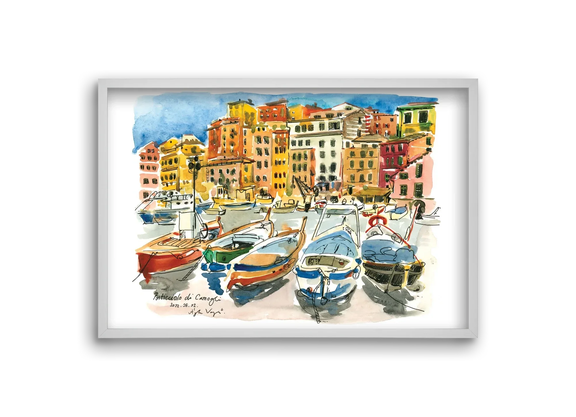 Porticciolo di Camogli, Italy - 2022.08.02. - artbridge