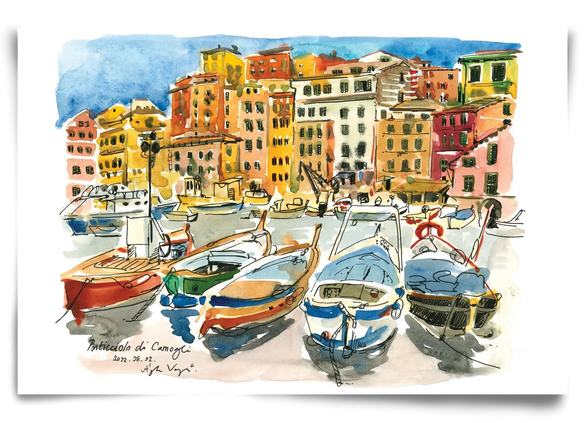 Porticciolo di Camogli, Italy - 2022.08.02. - artbridge