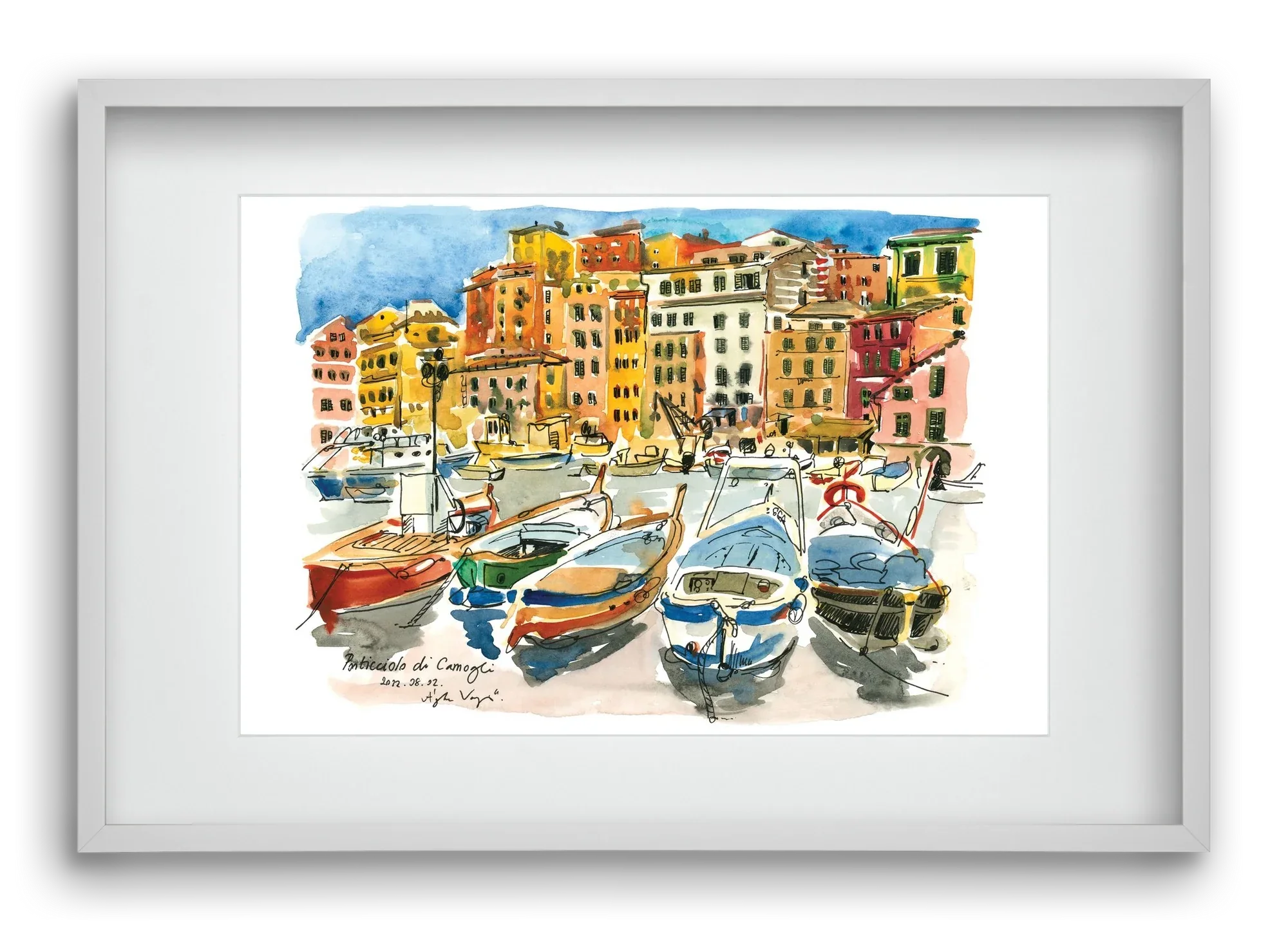 Porticciolo di Camogli, Italy - 2022.08.02. - artbridge