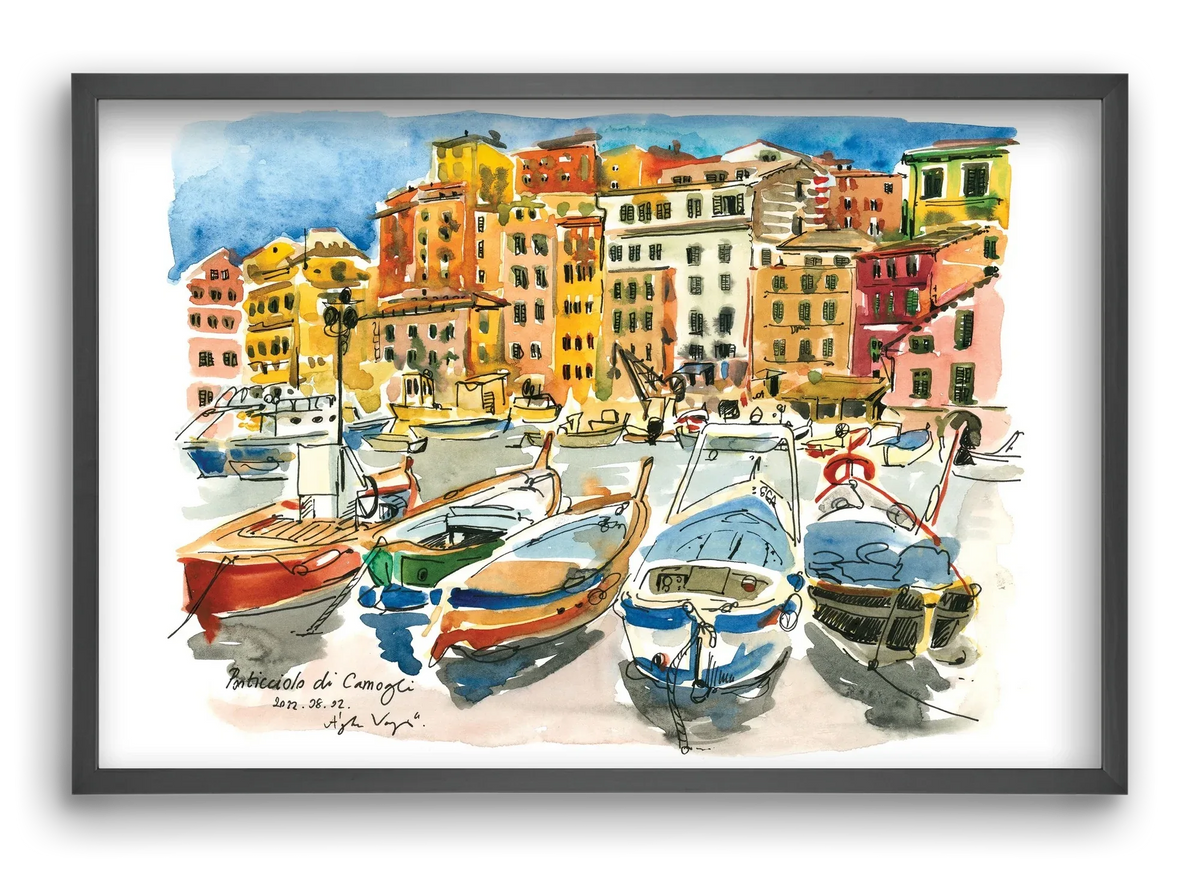 Porticciolo di Camogli, Italy - 2022.08.02. - artbridge