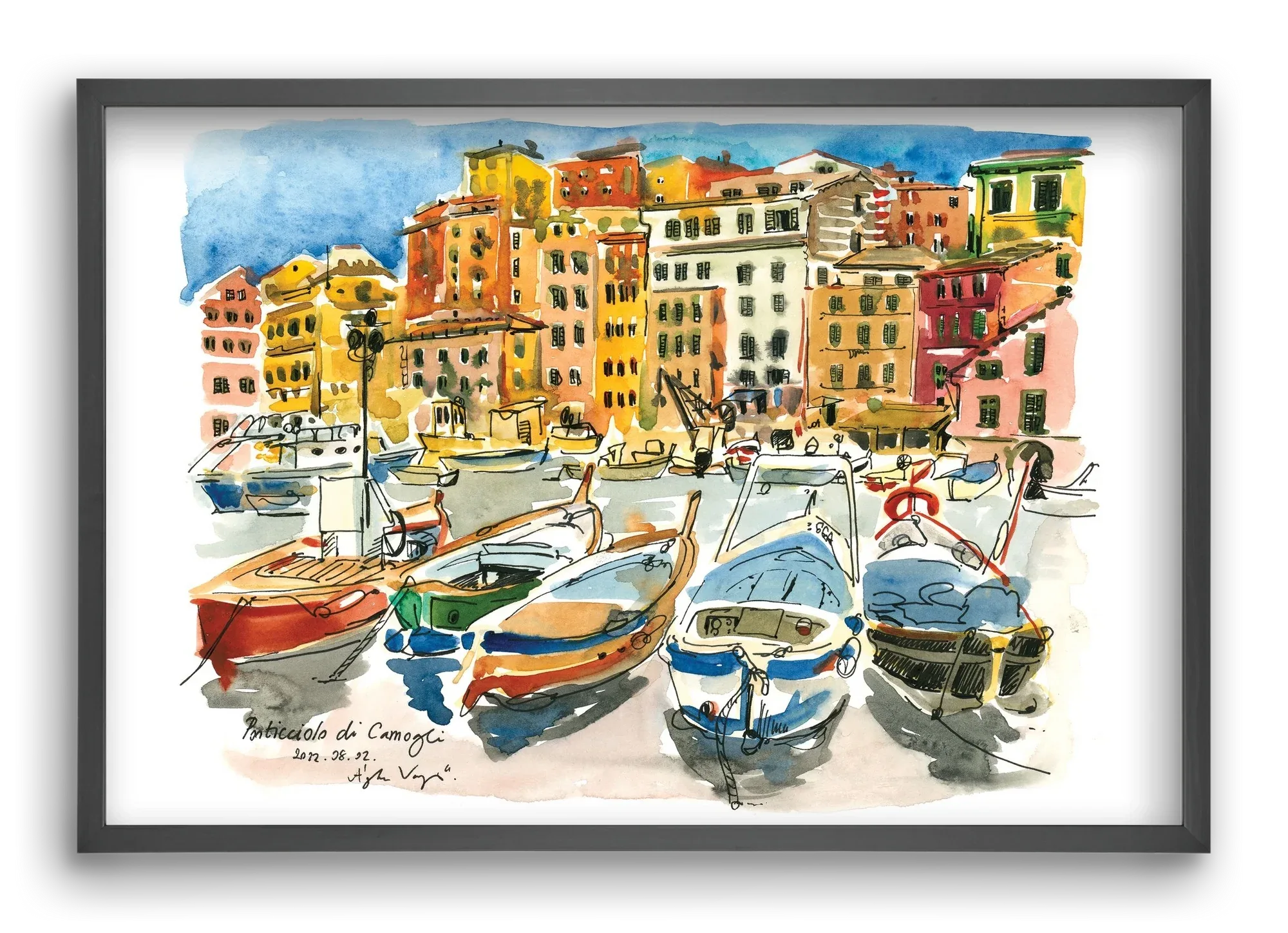 Porticciolo di Camogli, Italy - 2022.08.02. - artbridge