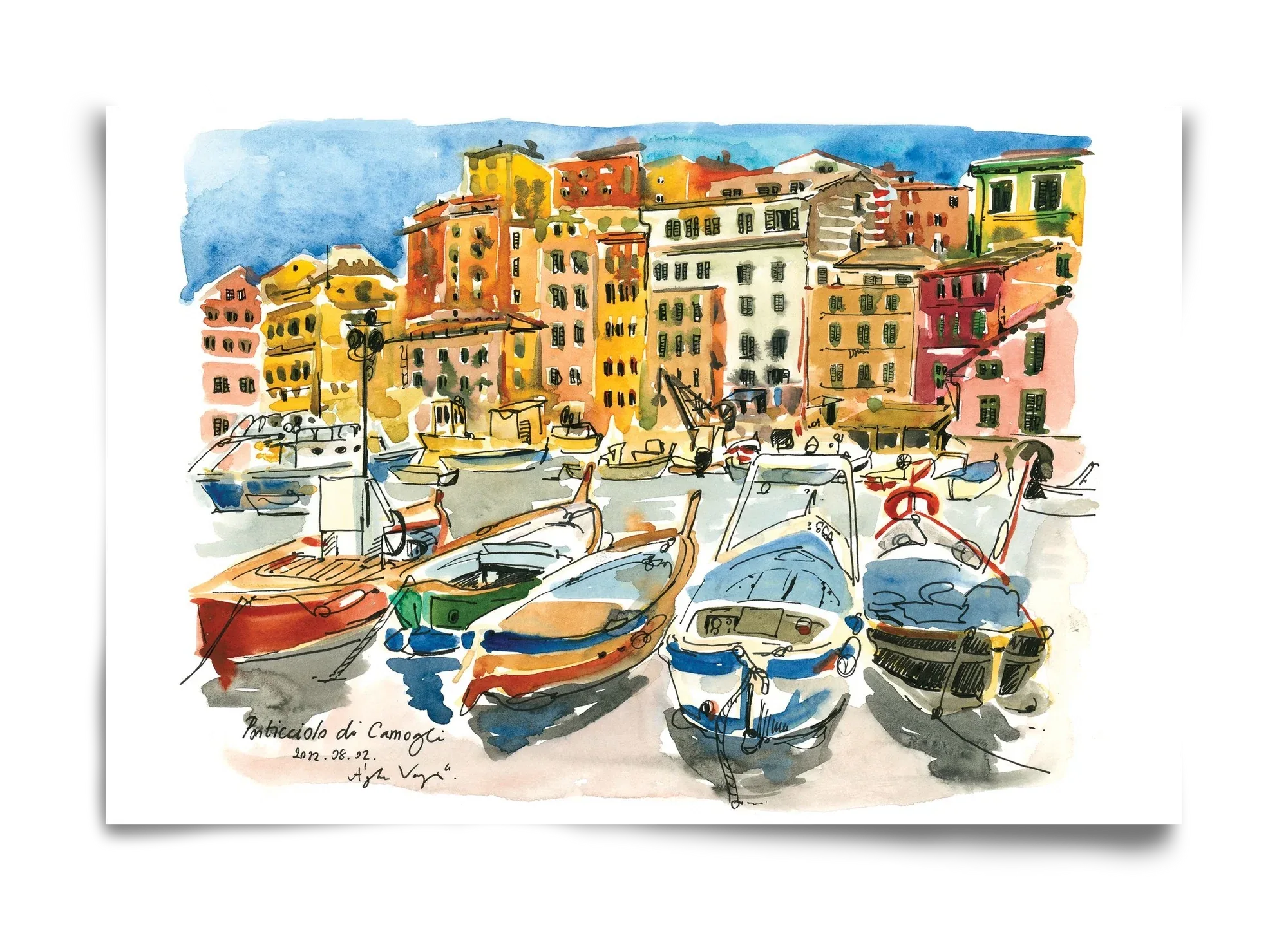 Porticciolo di Camogli, Italy - 2022.08.02. - artbridge