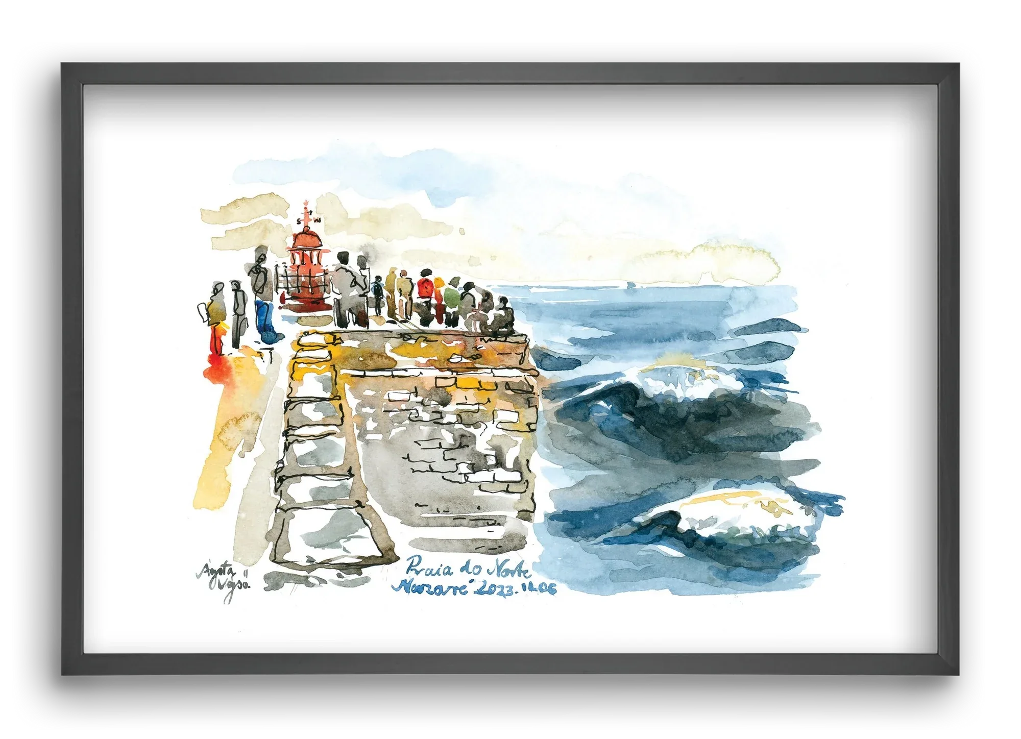 NAZARÉ Lighthouse, Portugal - 2023.11.06. - artbridge