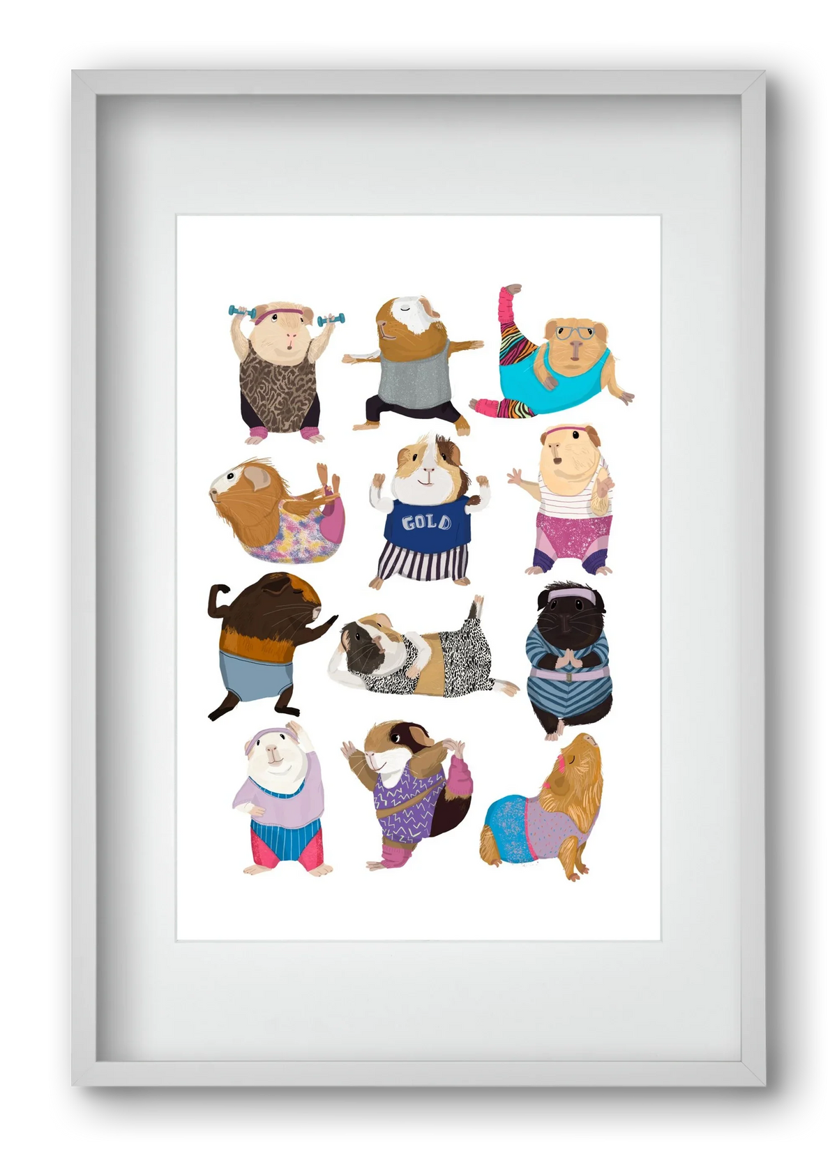 Guinea Pigs doing Aerobic - artbridge