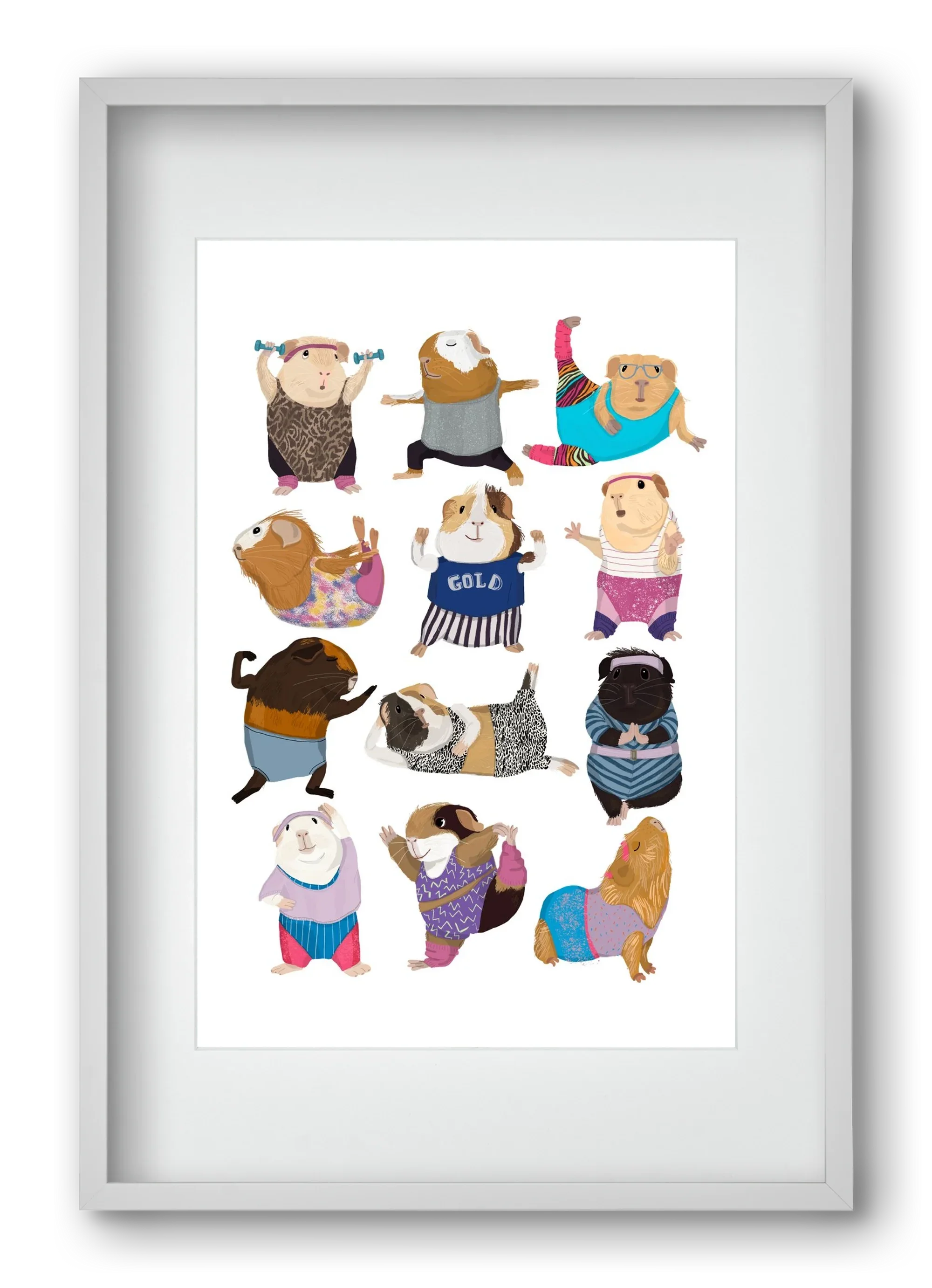 Guinea Pigs doing Aerobic - artbridge