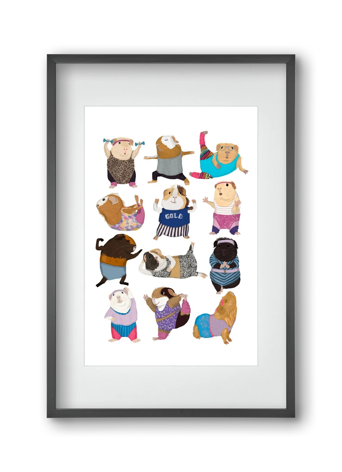 Guinea Pigs doing Aerobic - artbridge