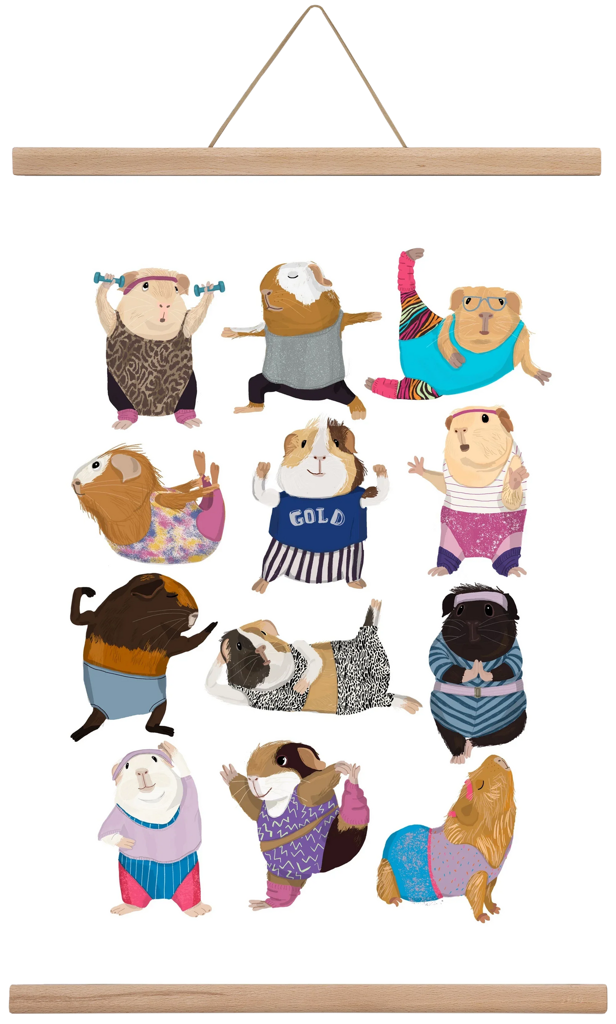 Guinea Pigs doing Aerobic - artbridge