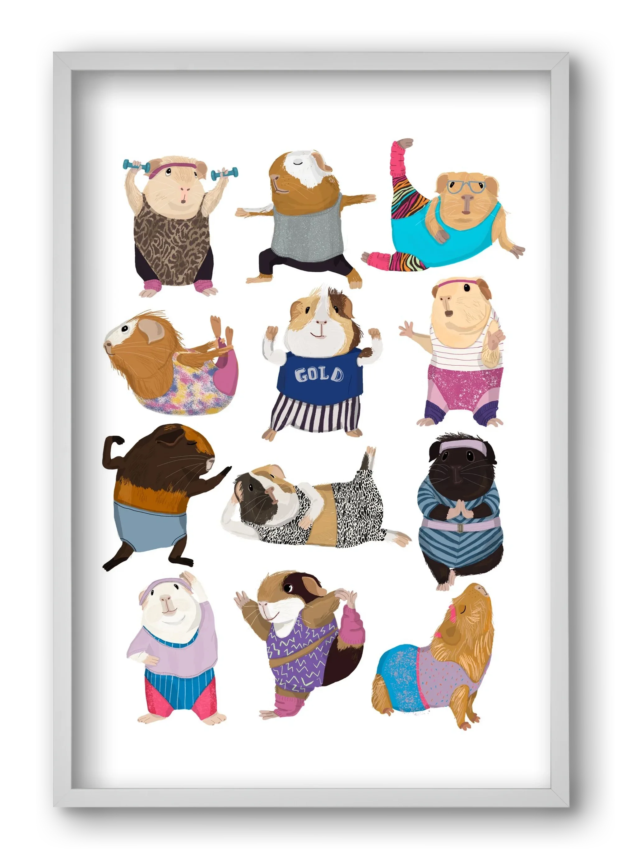 Guinea Pigs doing Aerobic - artbridge