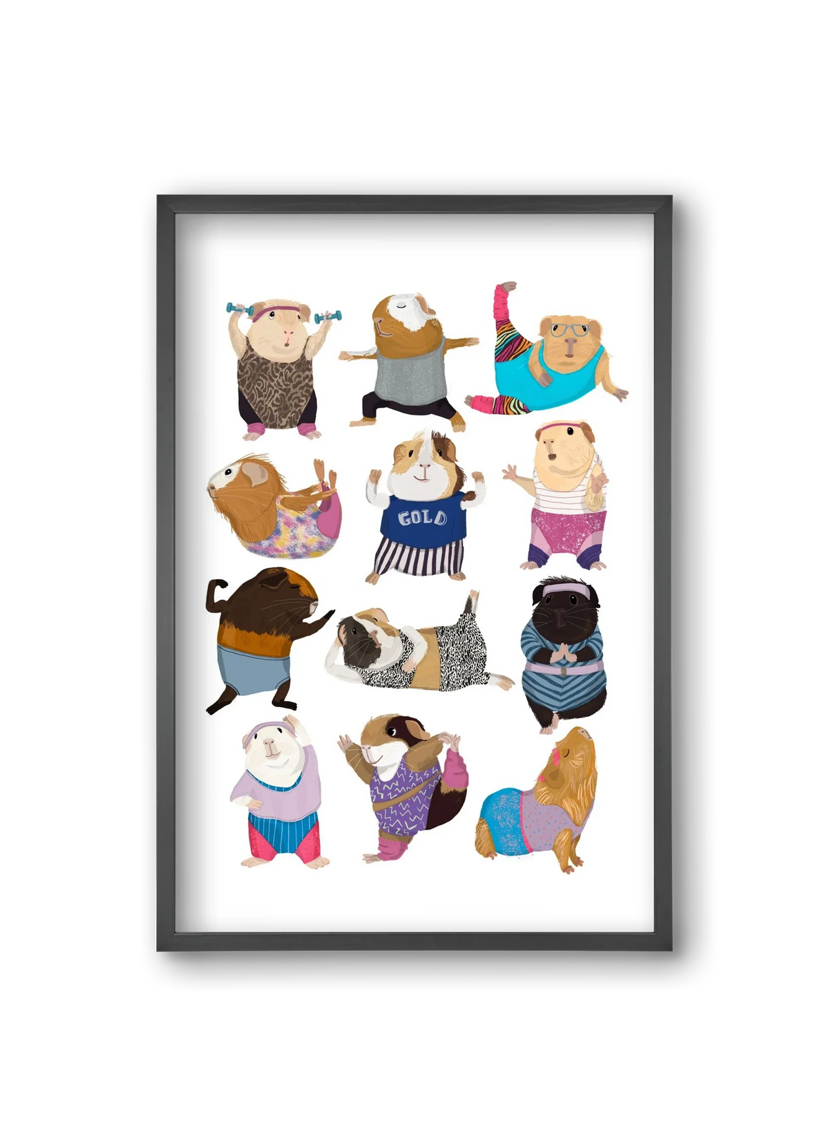 Guinea Pigs doing Aerobic - artbridge