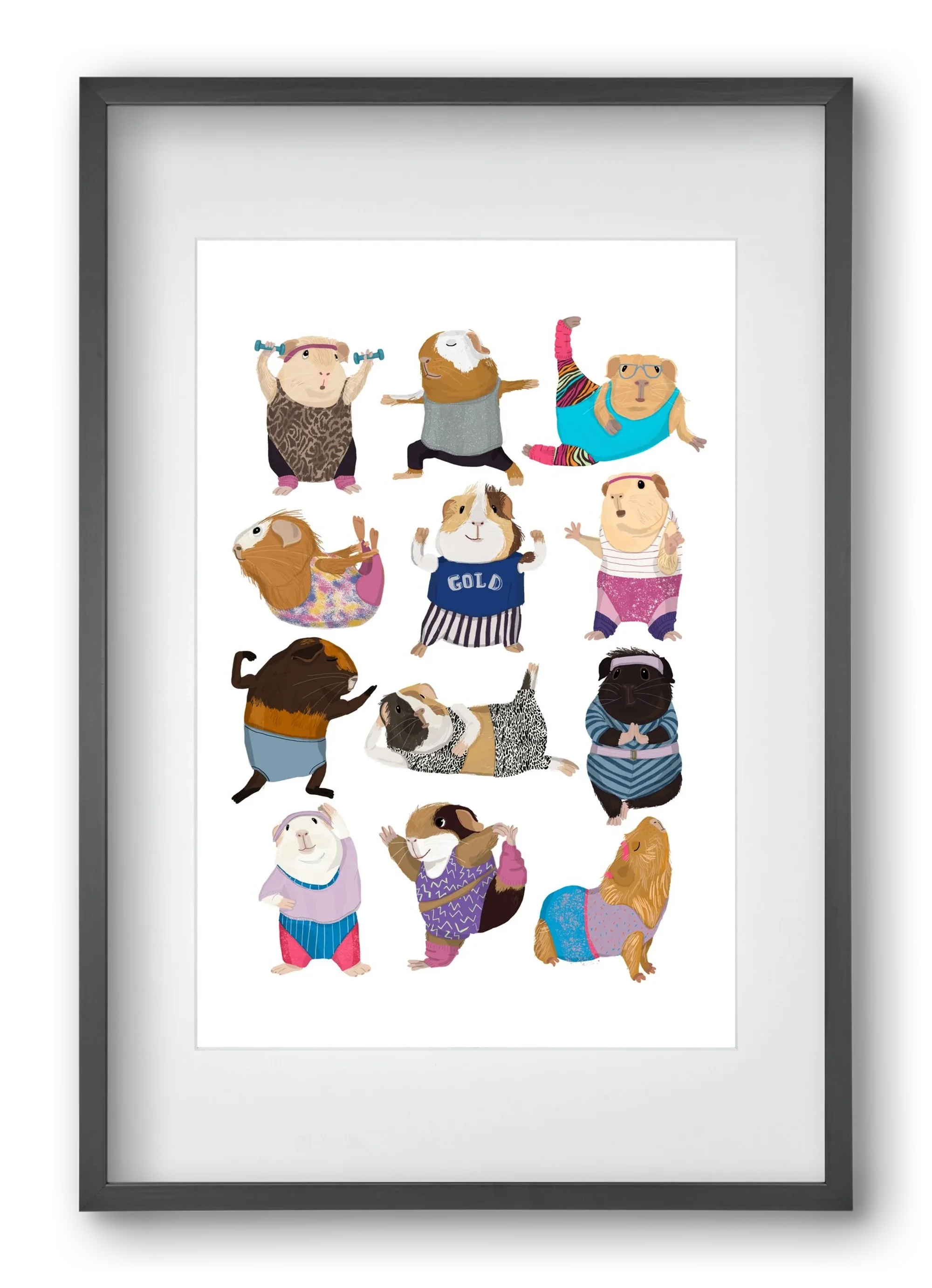 Guinea Pigs doing Aerobic - artbridge
