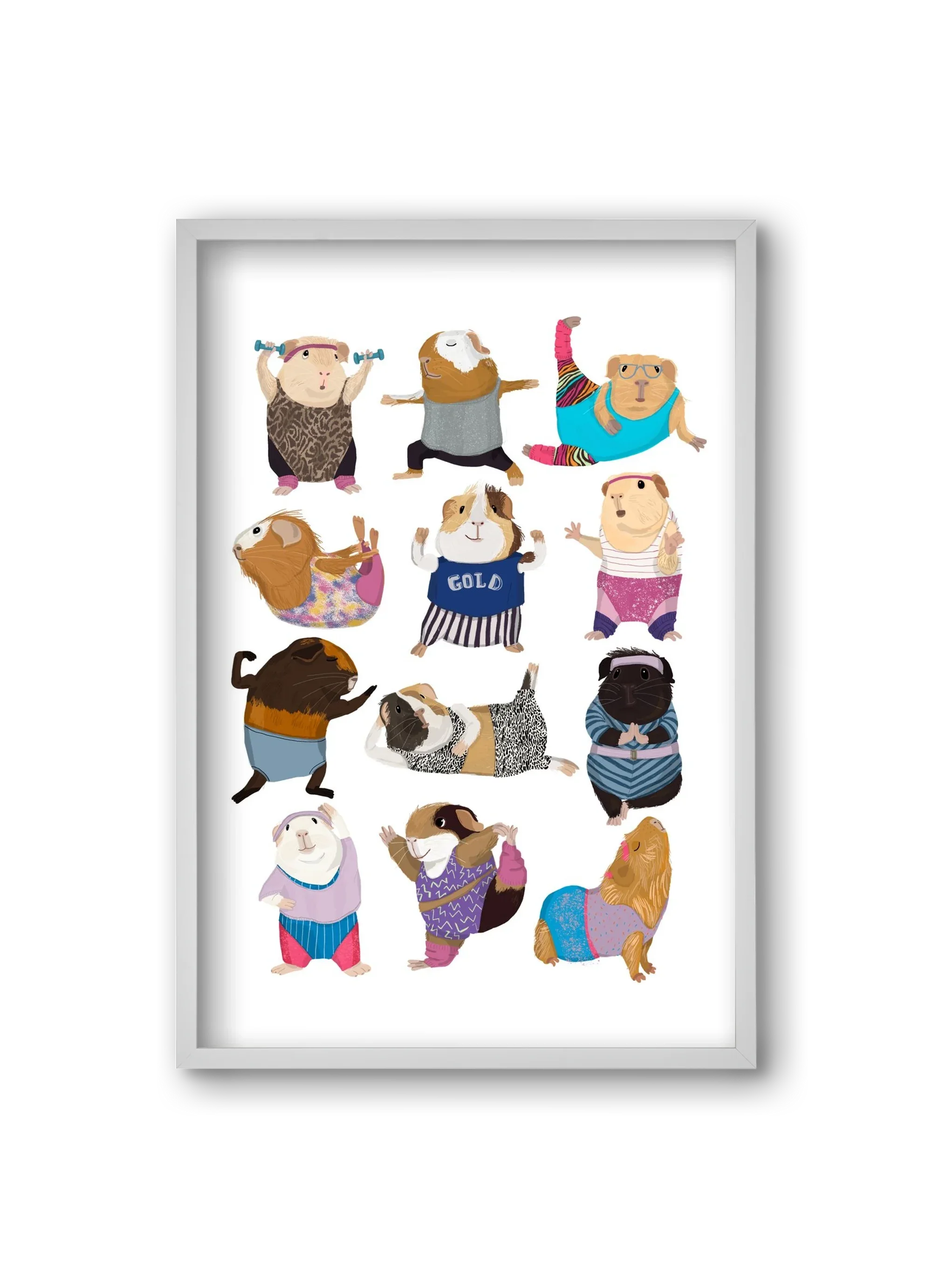 Guinea Pigs doing Aerobic - artbridge