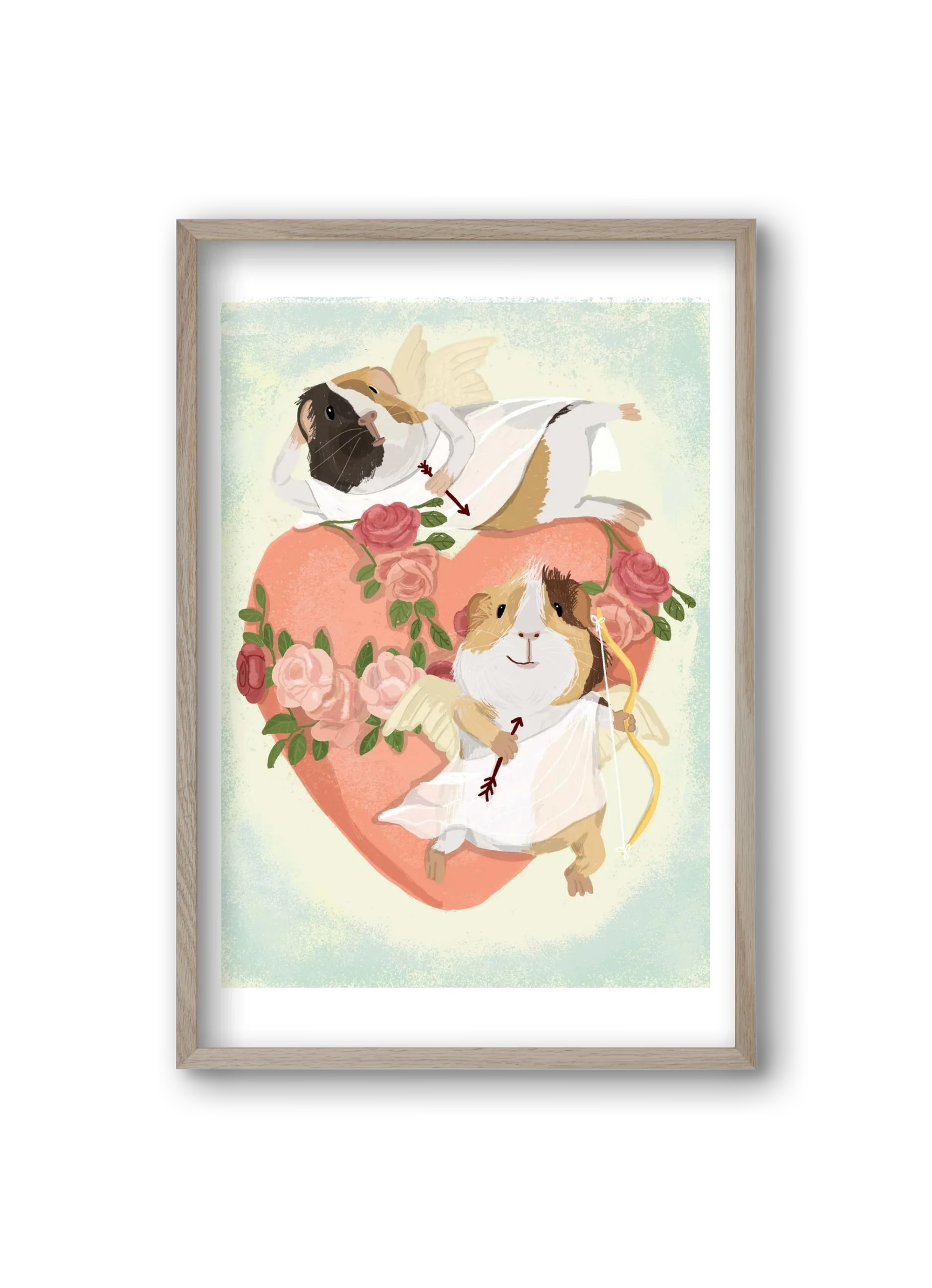 Cupid Guinea Pig Print - artbridge
