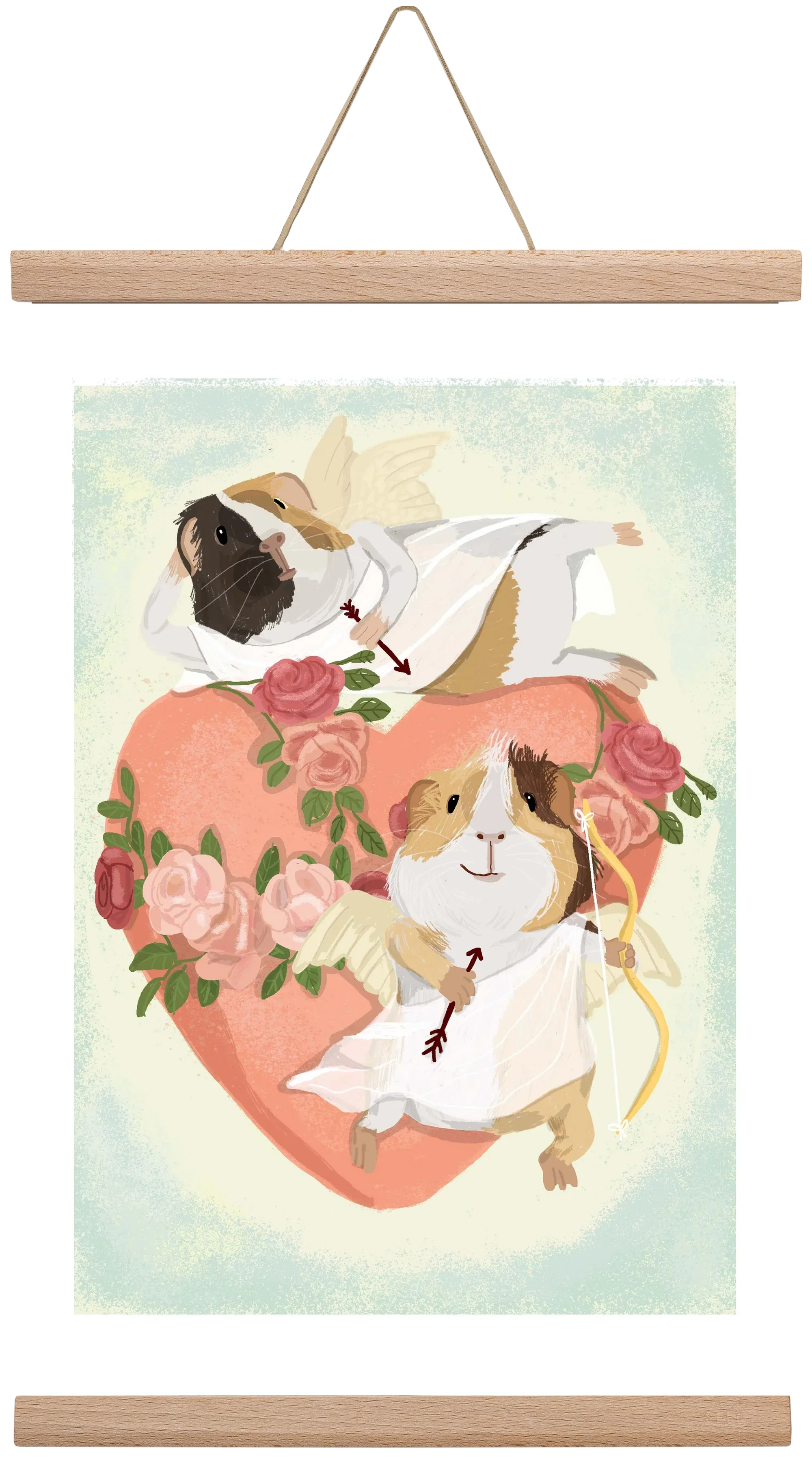 Cupid Guinea Pig Print - artbridge