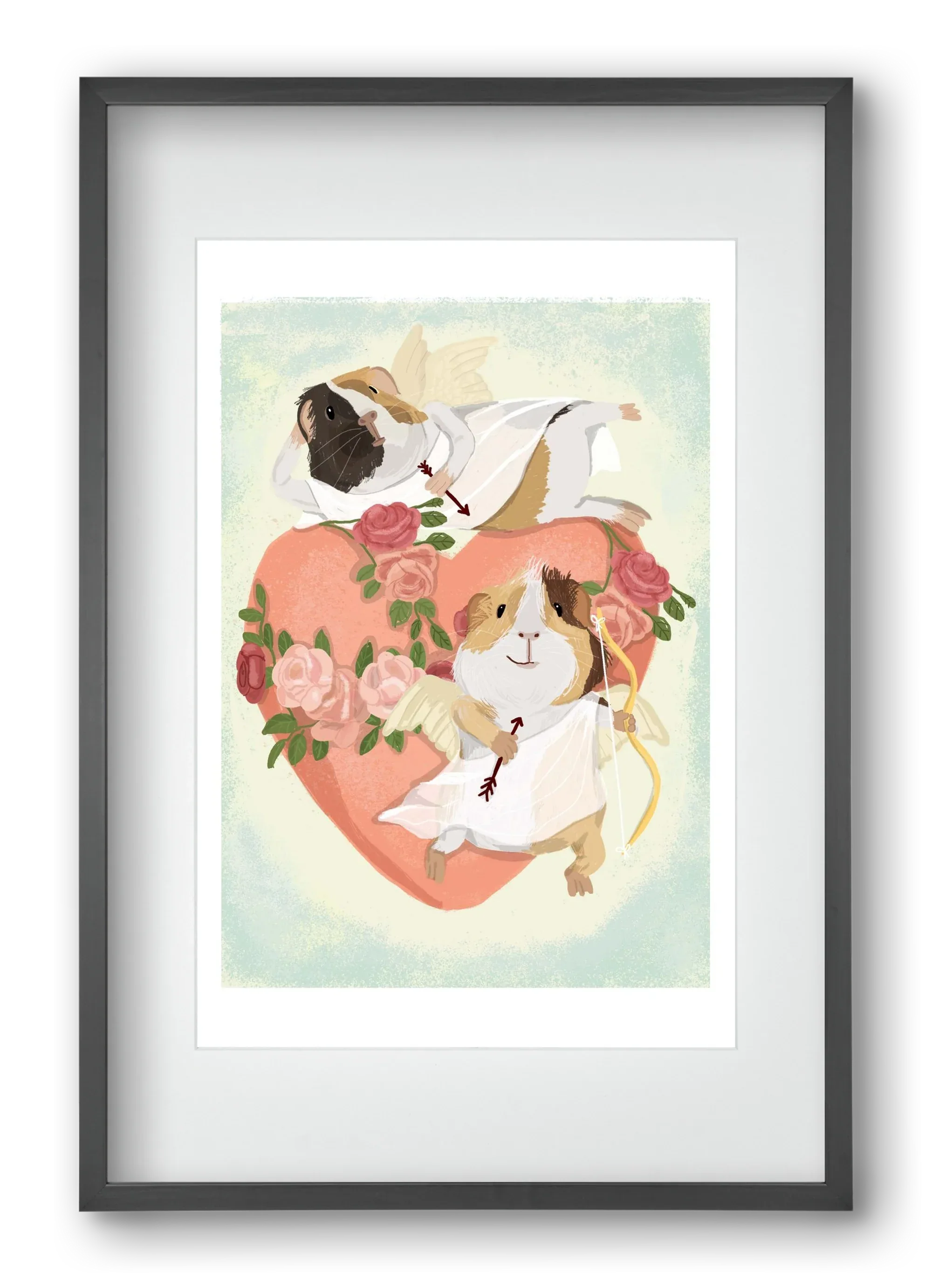 Cupid Guinea Pig Print - artbridge