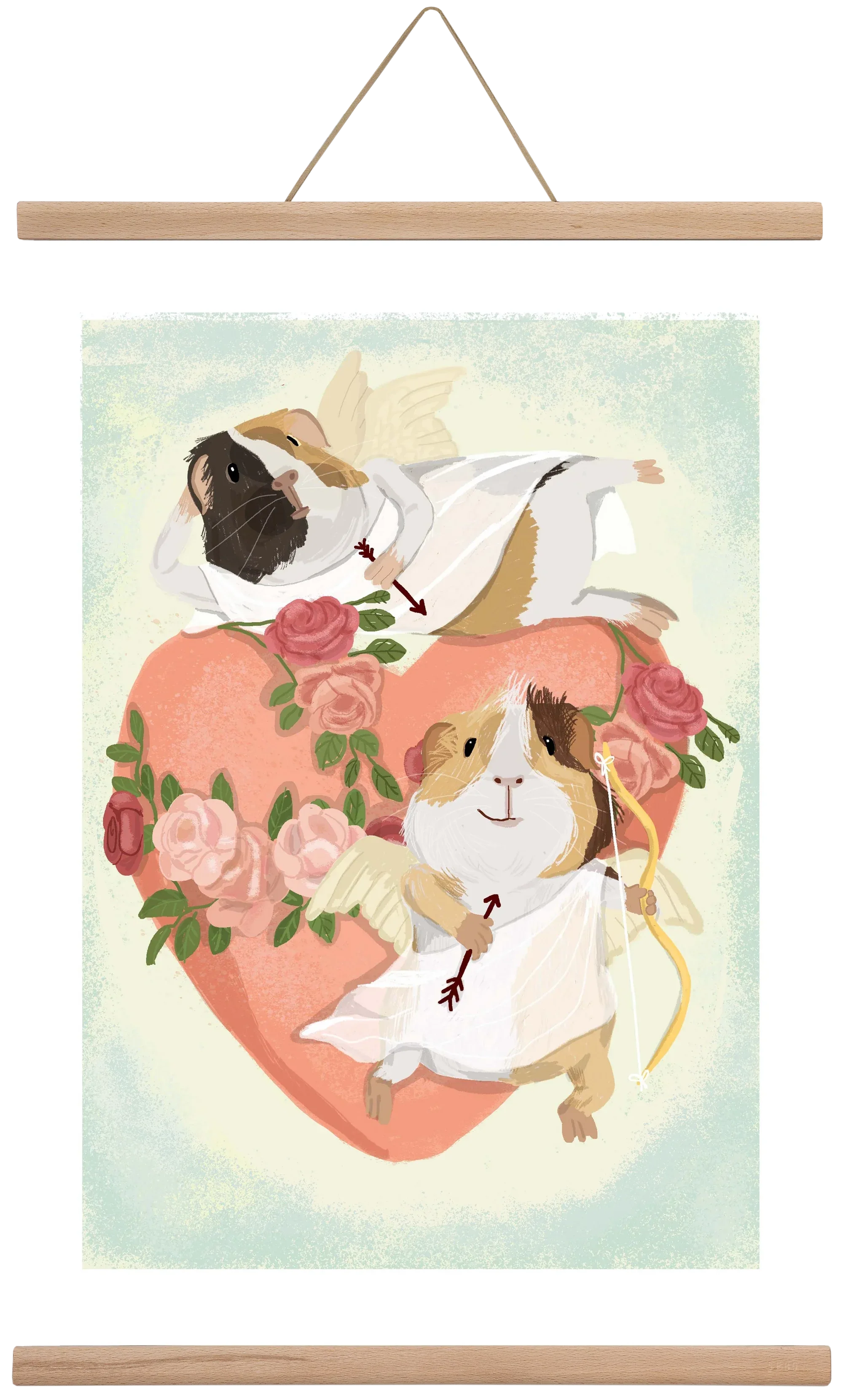 Cupid Guinea Pig Print - artbridge