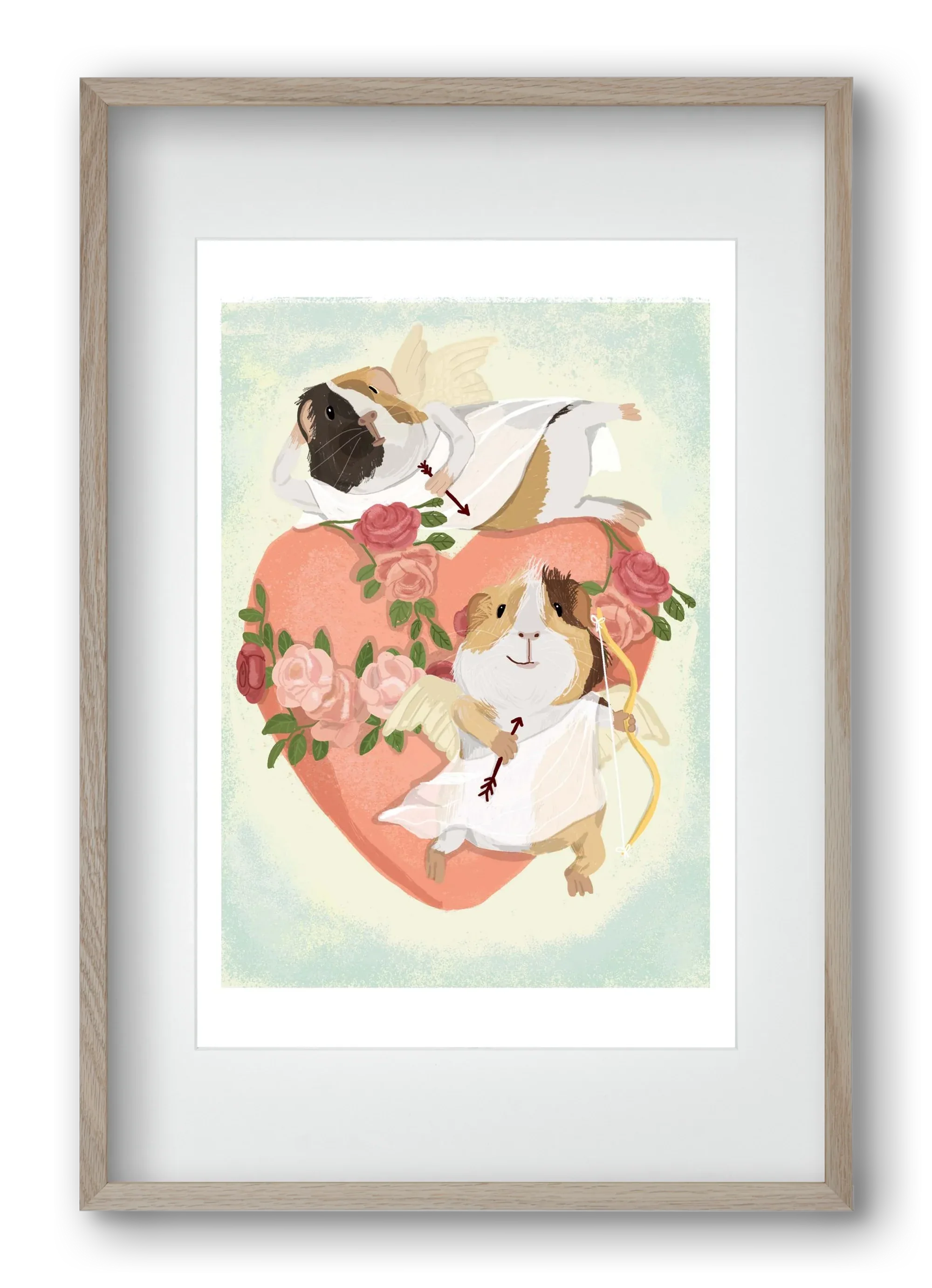 Cupid Guinea Pig Print - artbridge