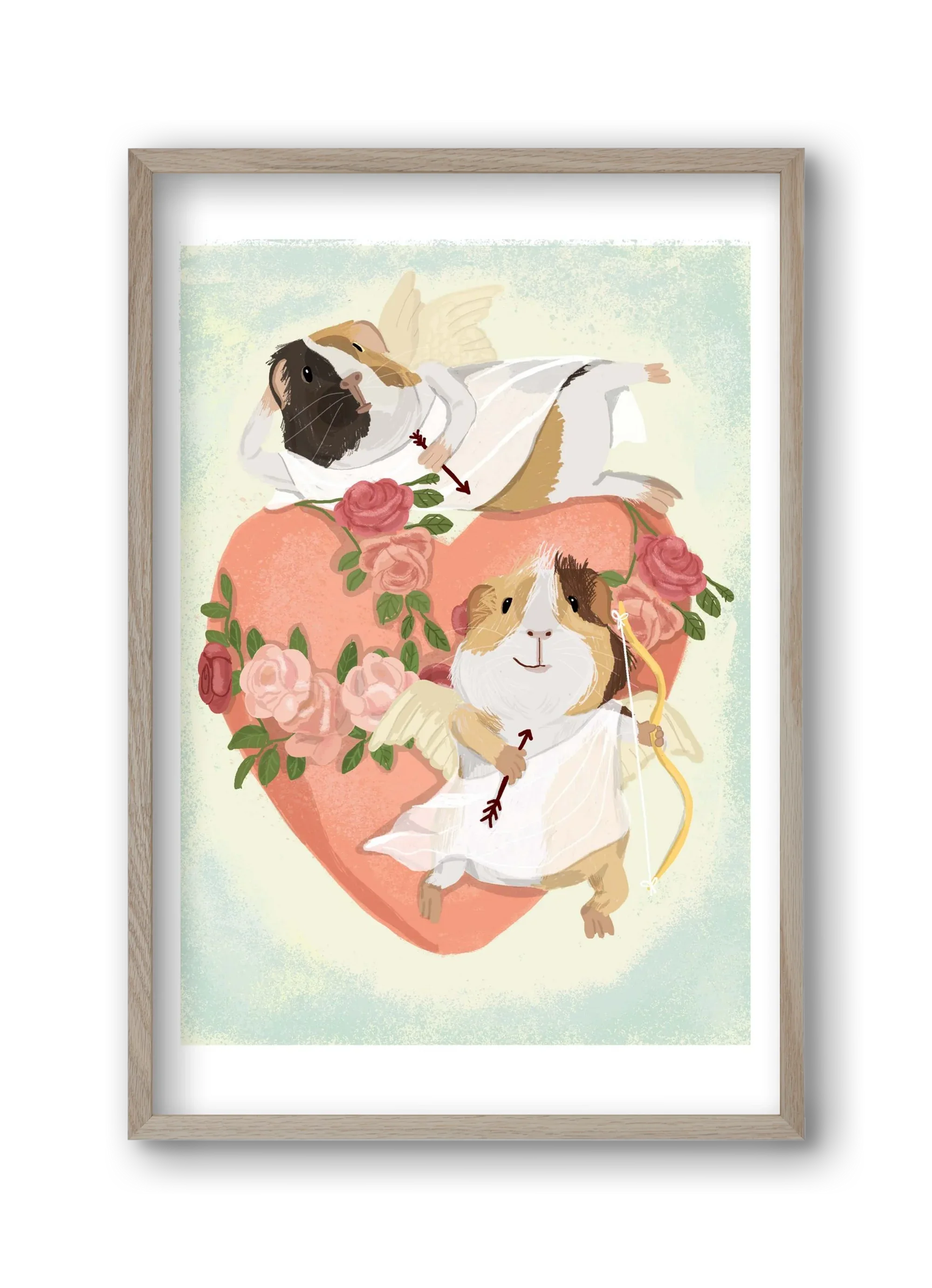 Cupid Guinea Pig Print - artbridge