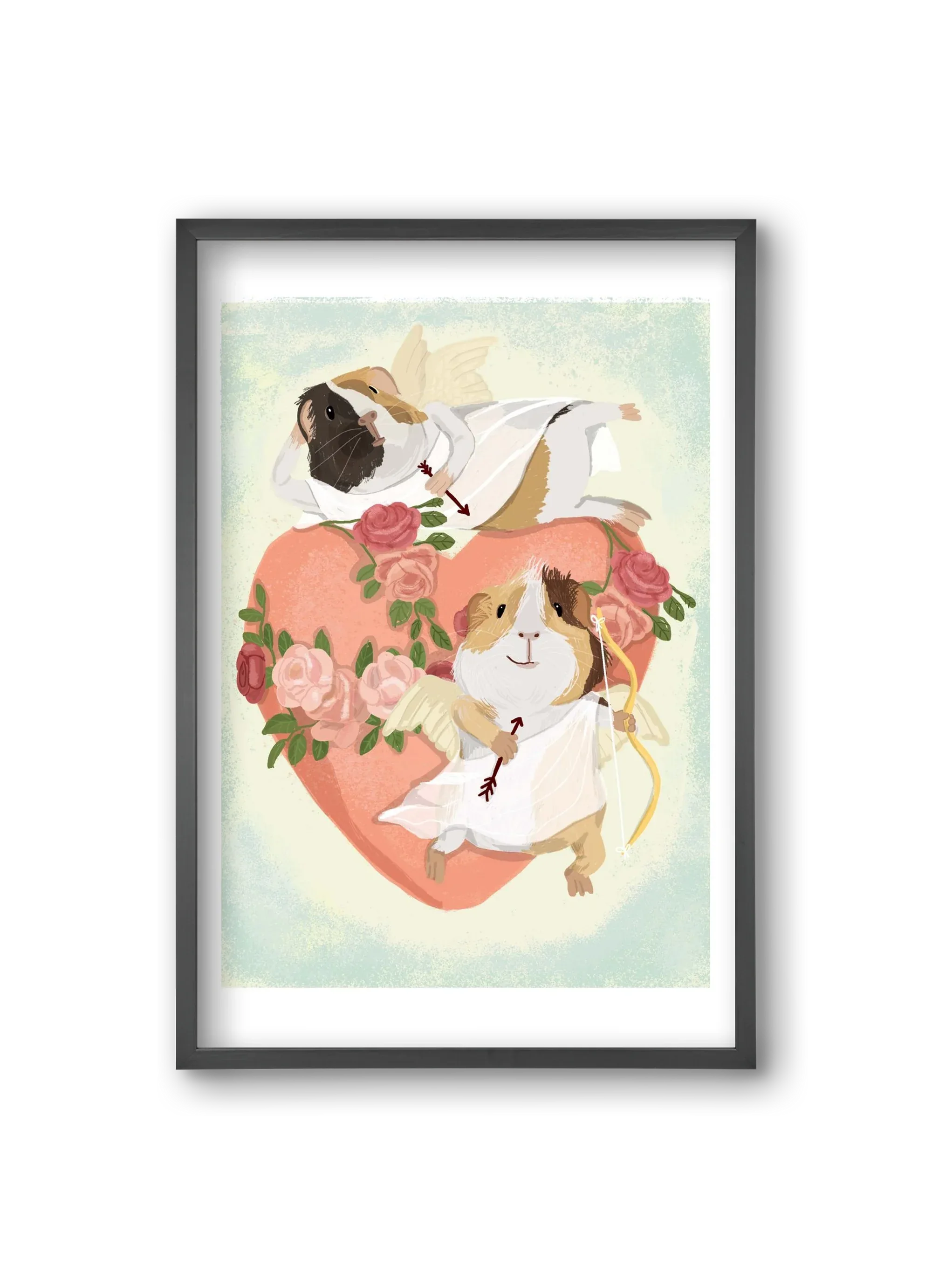 Cupid Guinea Pig Print - artbridge