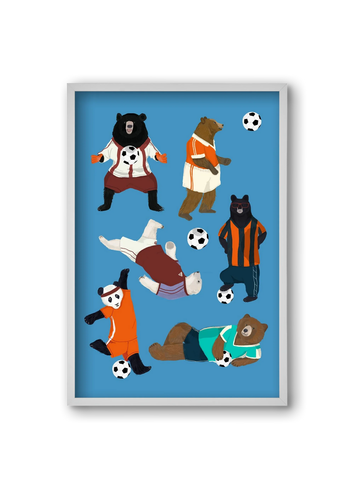 Bears doing football print - artbridge