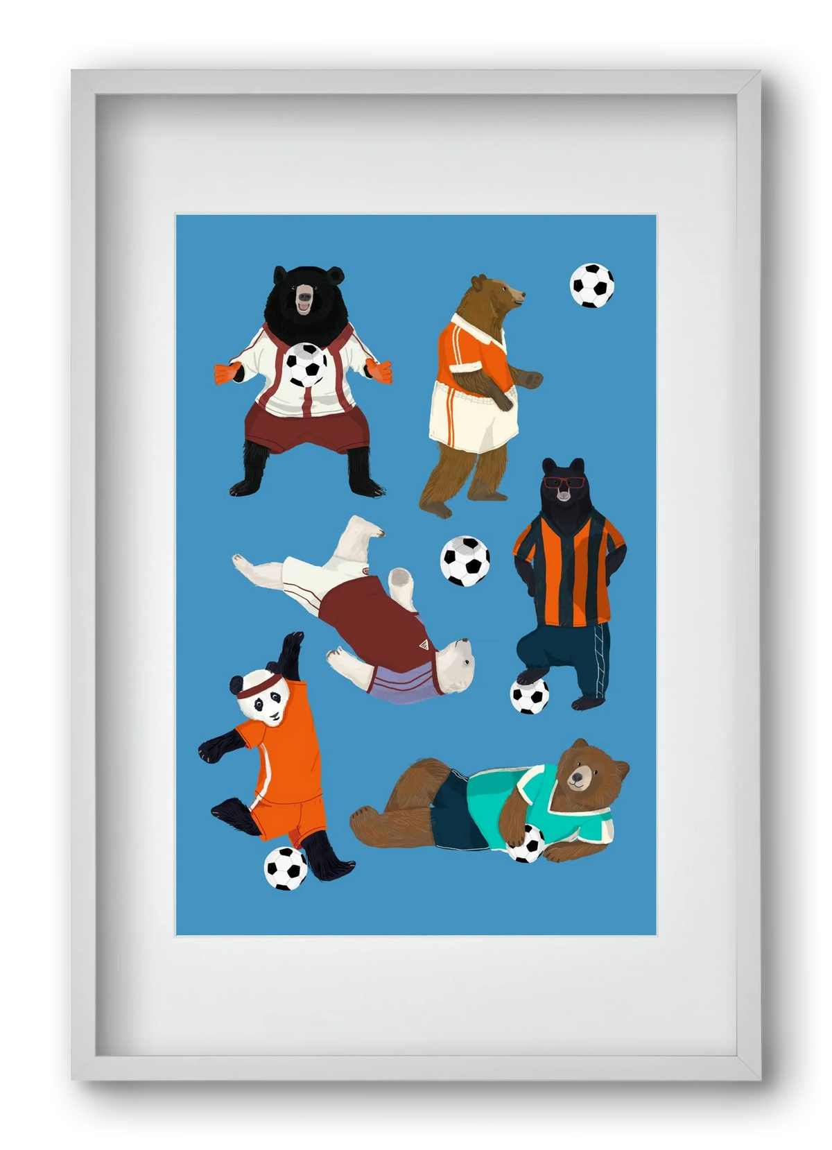 Bears doing football print - artbridge