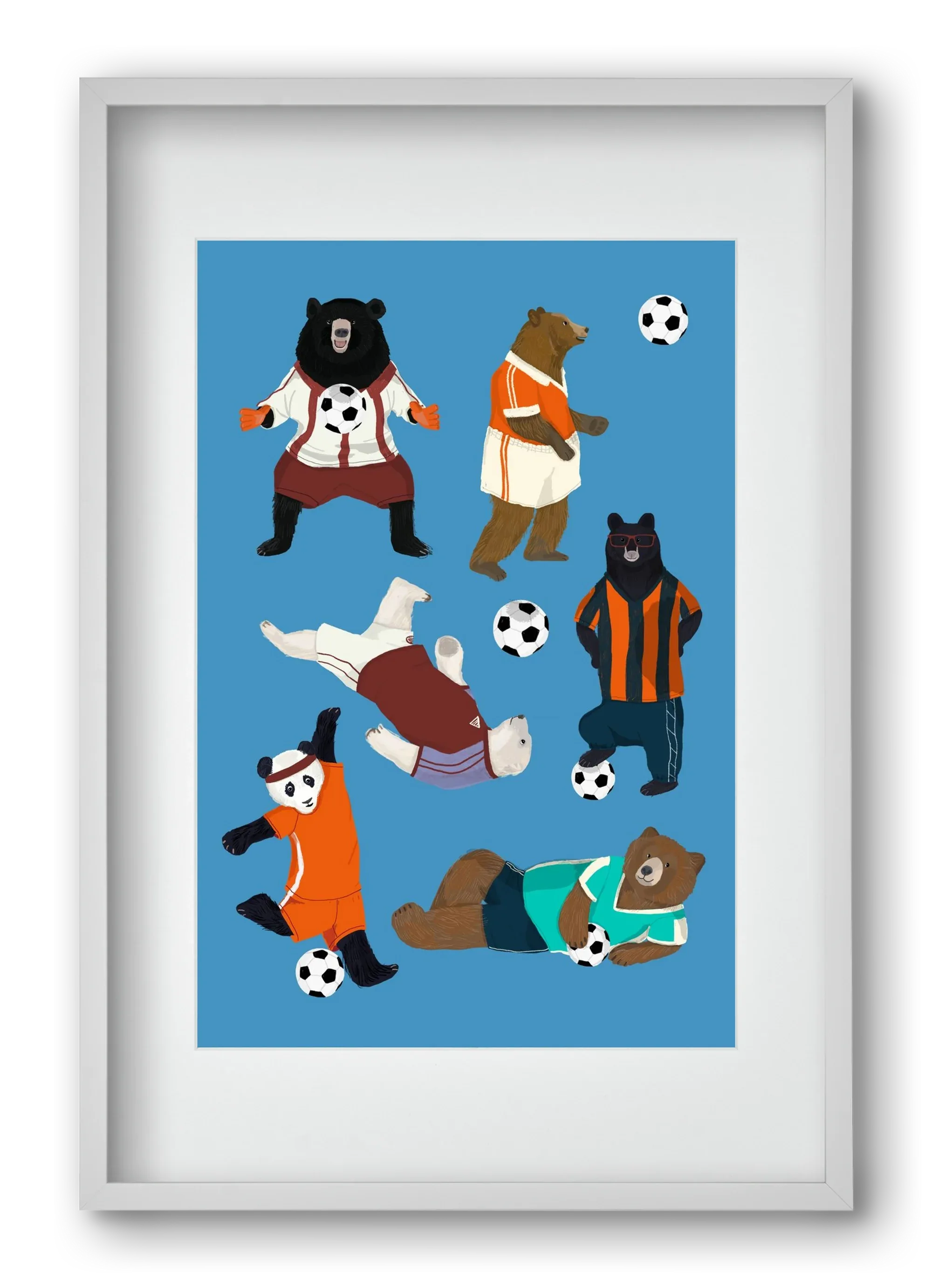 Bears doing football print - artbridge