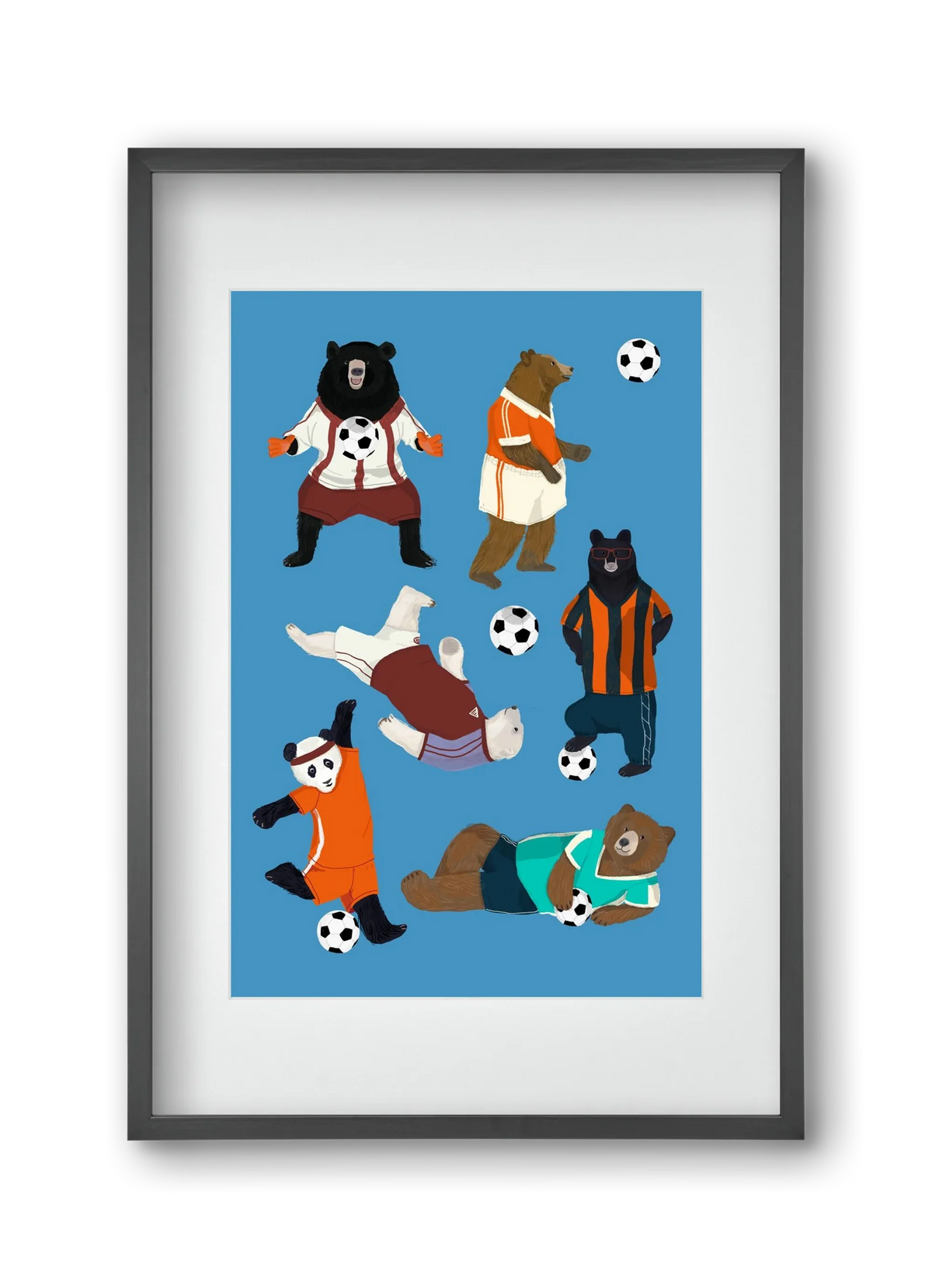 Bears doing football print - artbridge