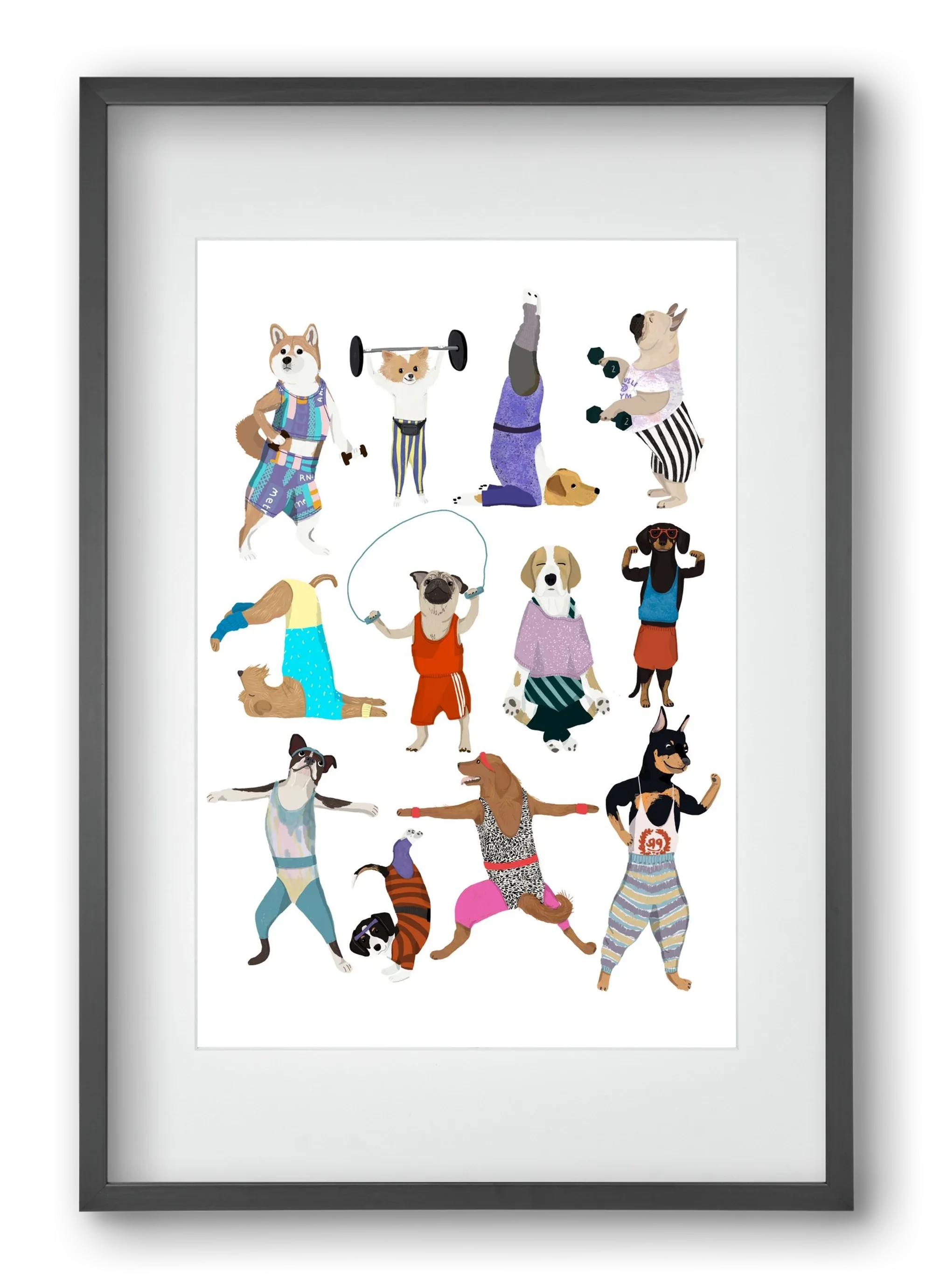 Dogs at the gym - artbridge