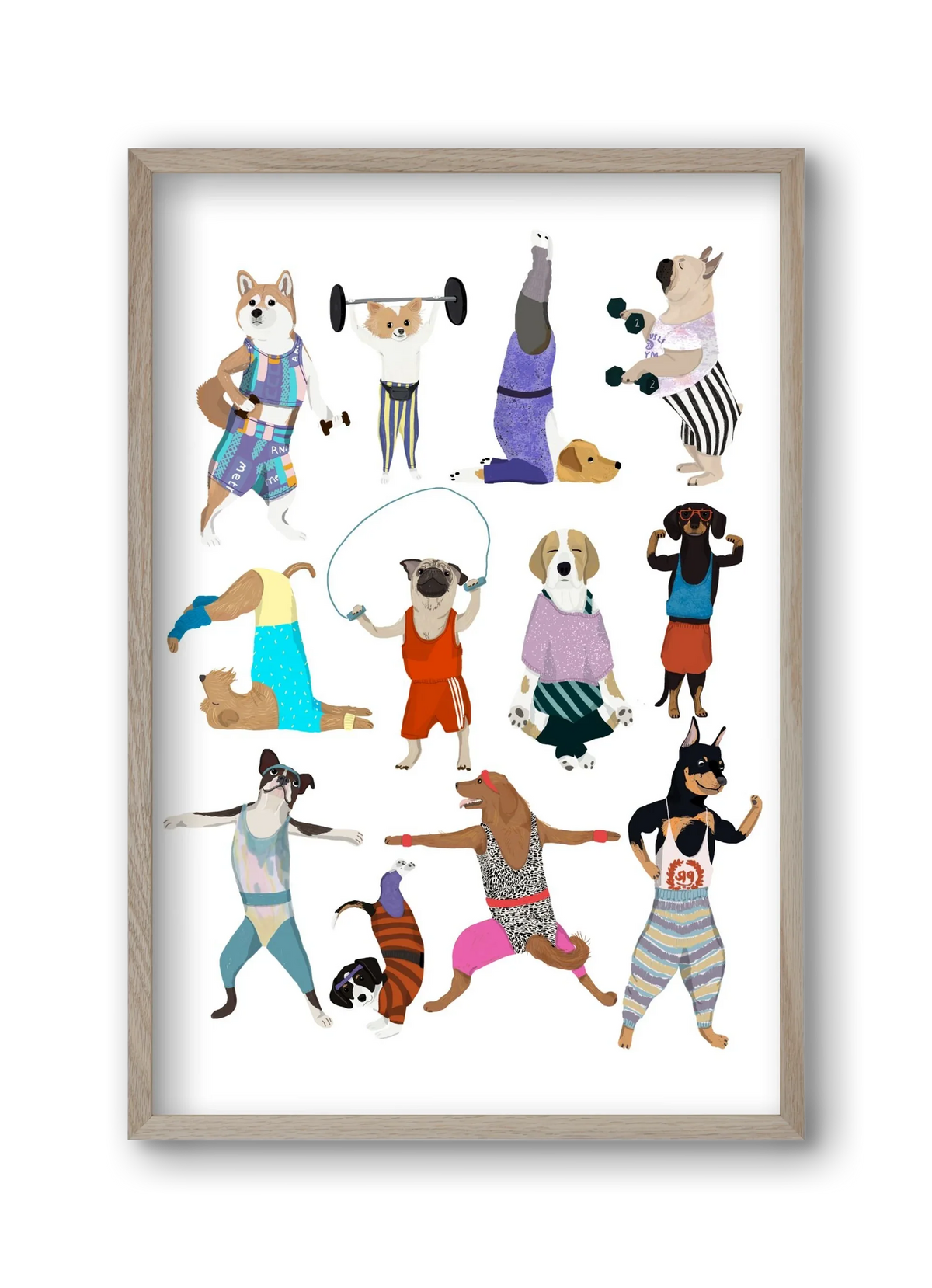 Dogs at the gym - artbridge