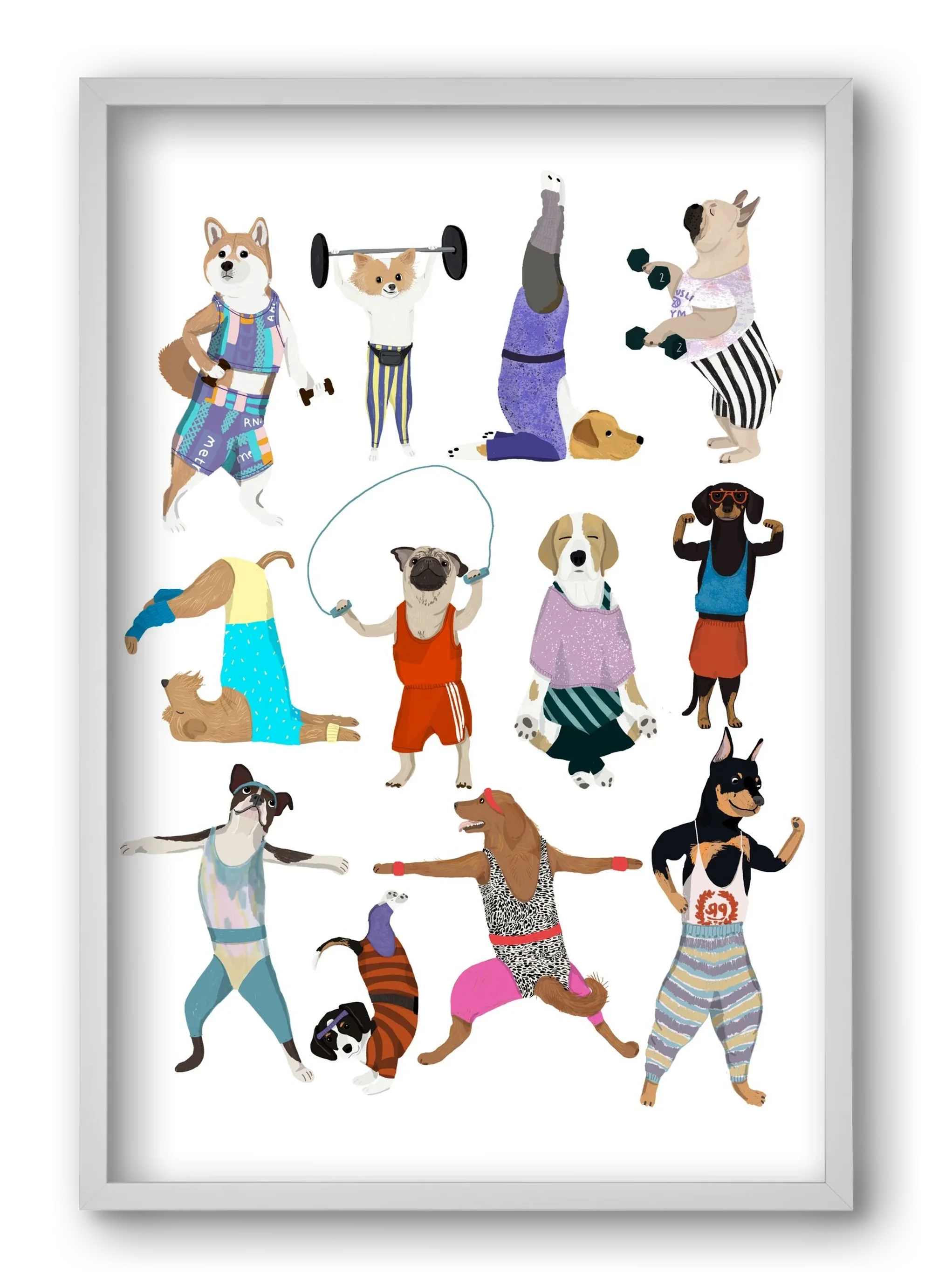 Dogs at the gym - artbridge