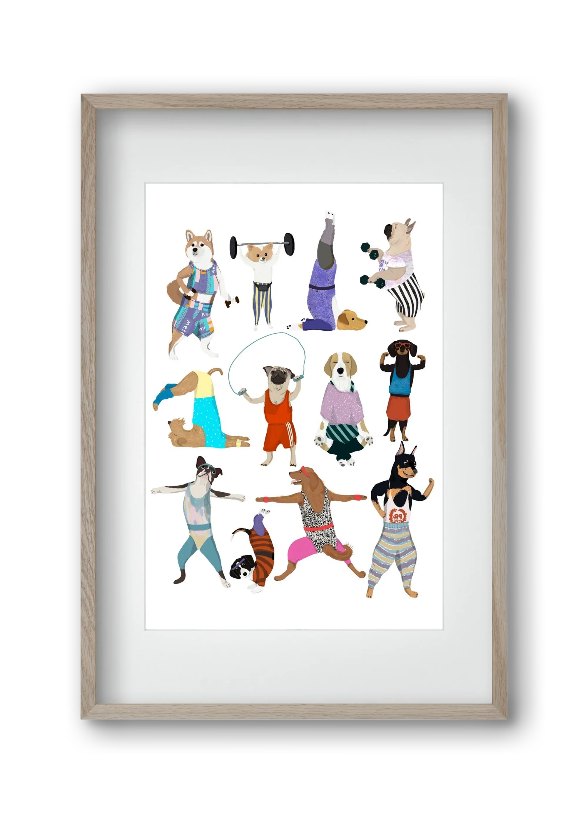 Dogs at the gym - artbridge