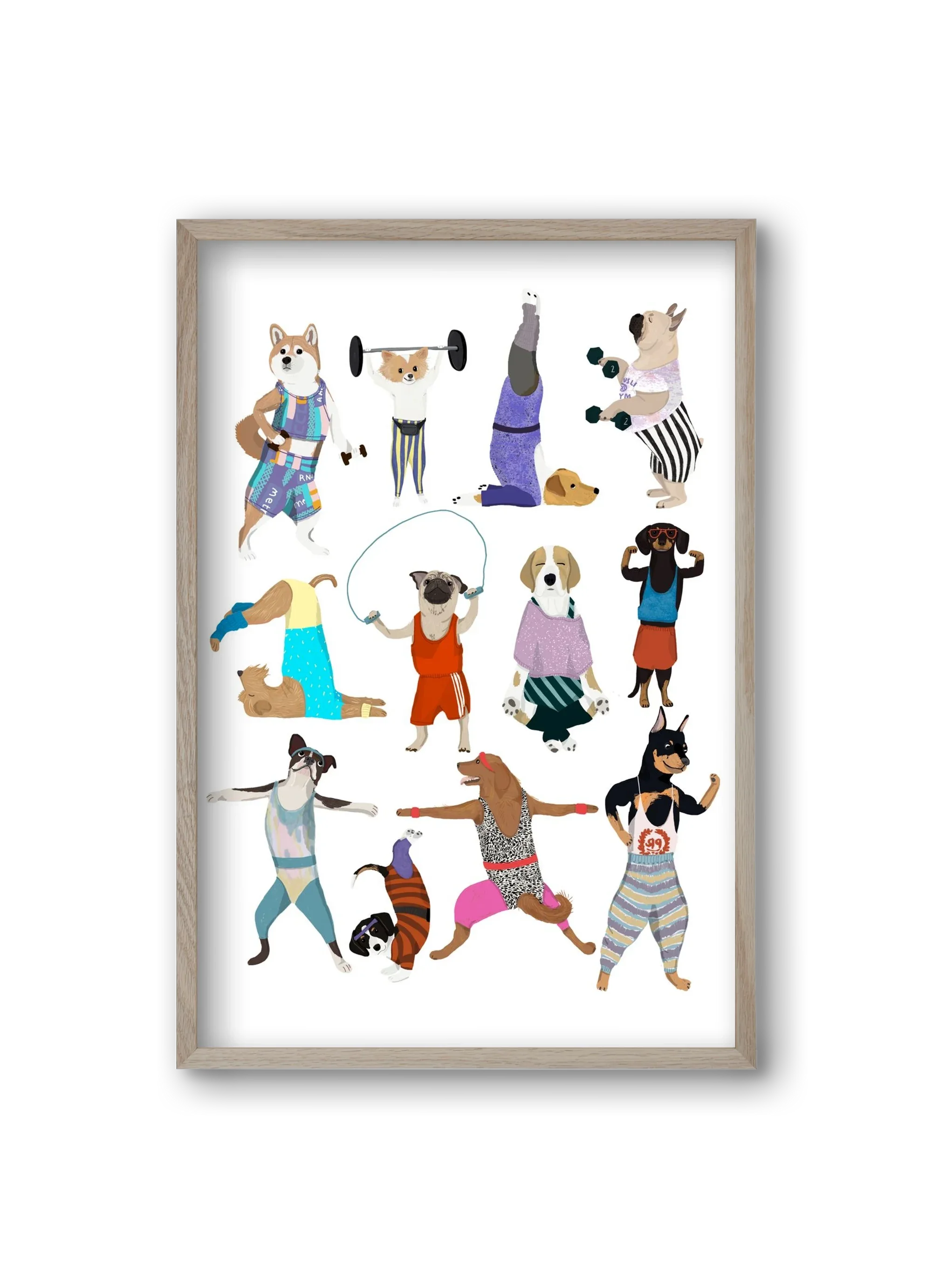 Dogs at the gym - artbridge