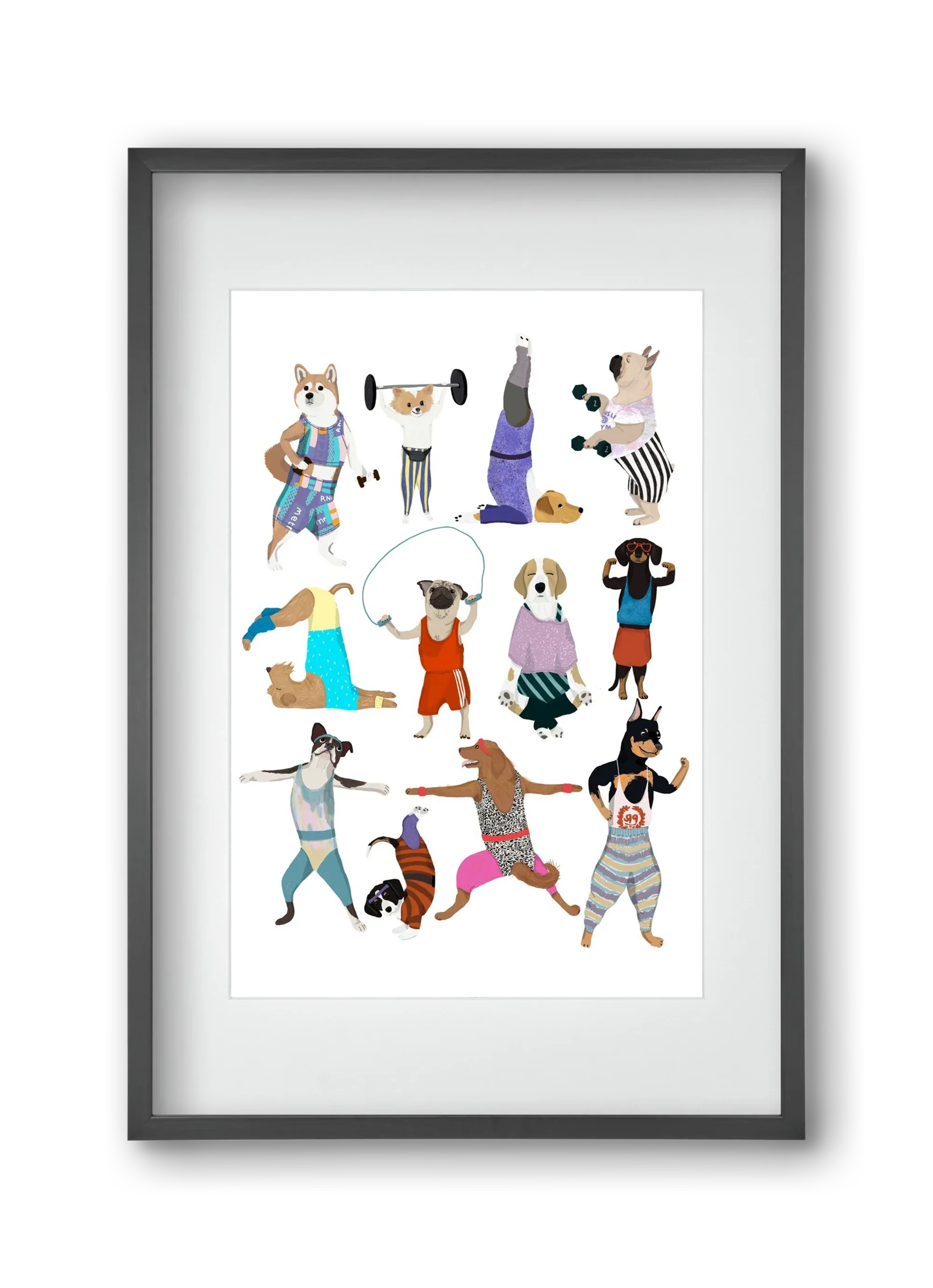 Dogs at the gym - artbridge