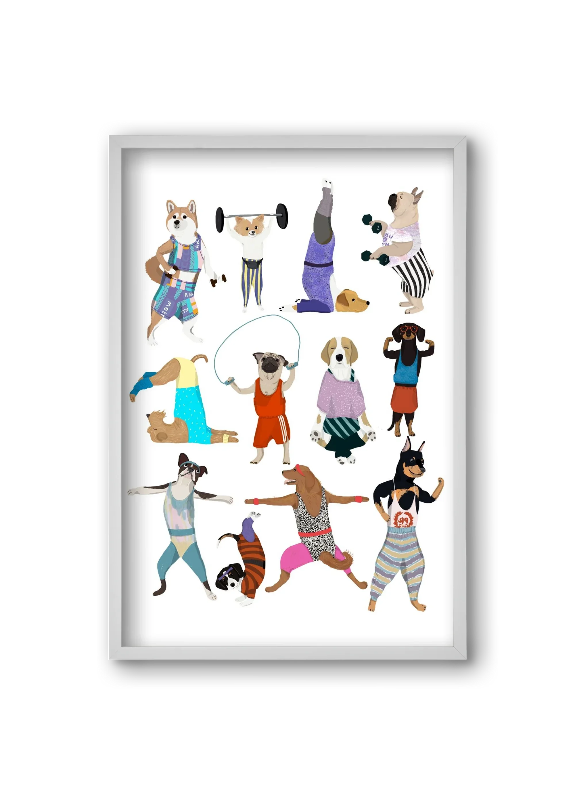 Dogs at the gym - artbridge