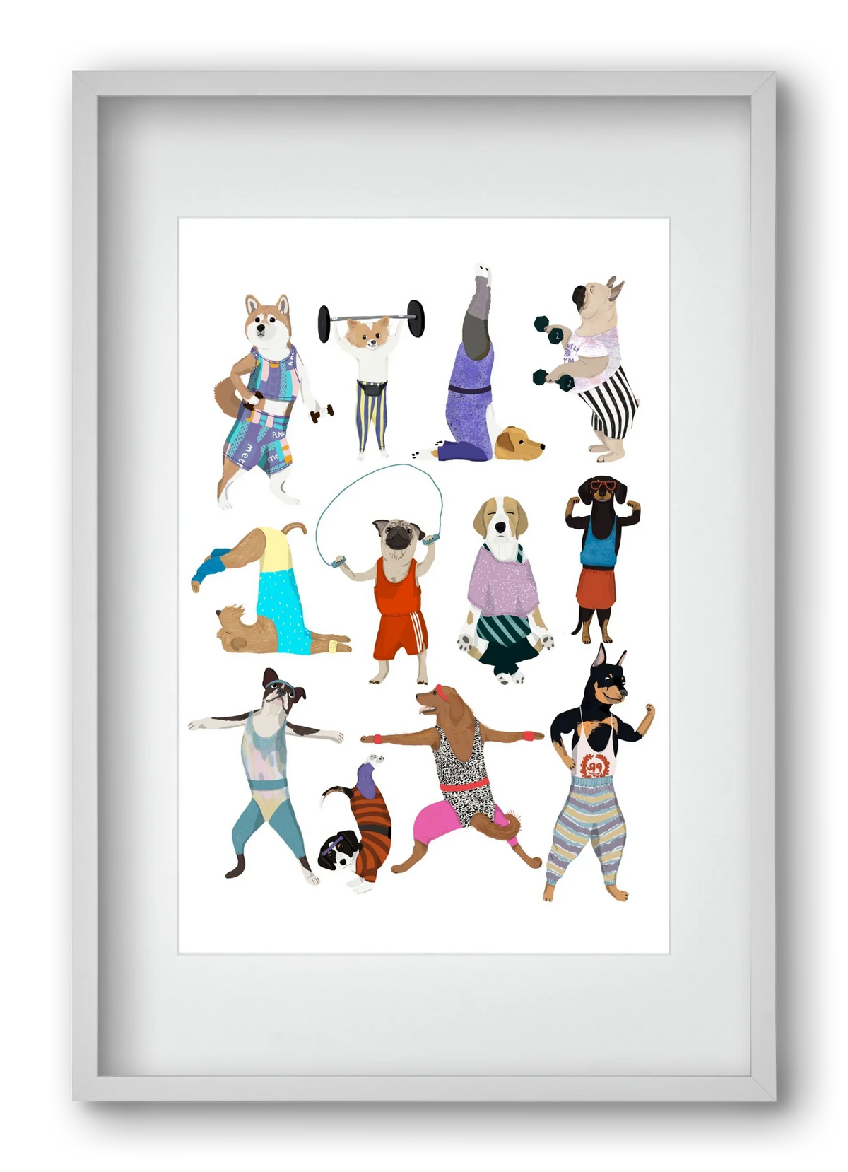 Dogs at the gym - artbridge