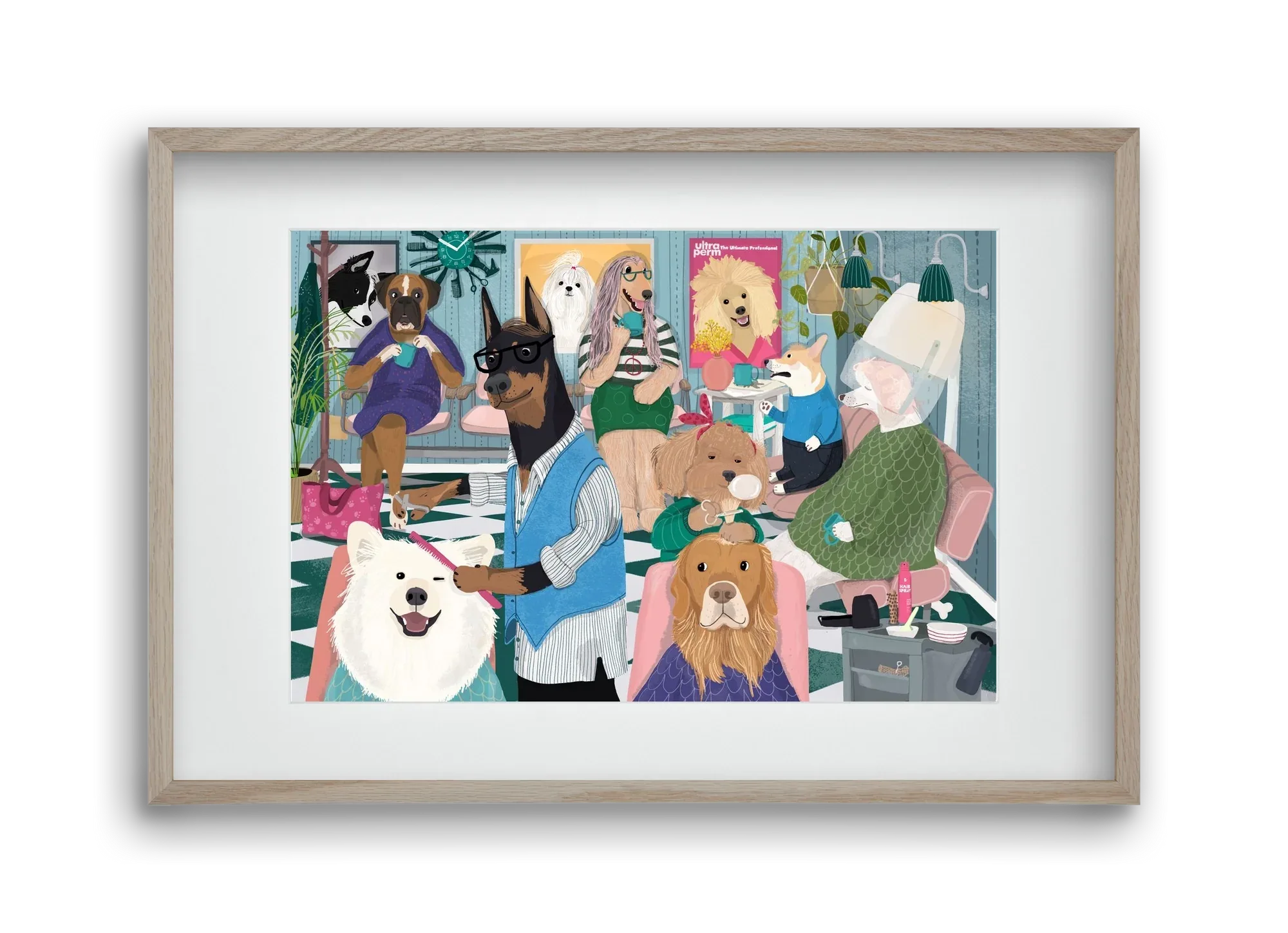 Dogs at the hairdresser - artbridge