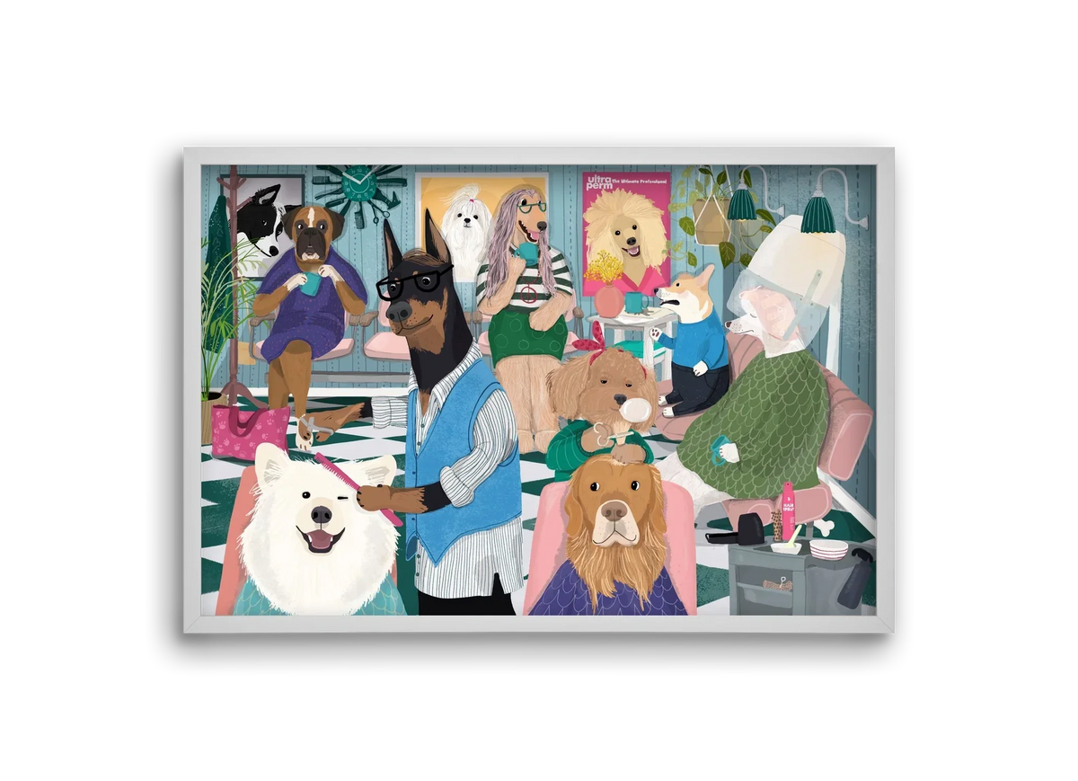 Dogs at the hairdresser - artbridge