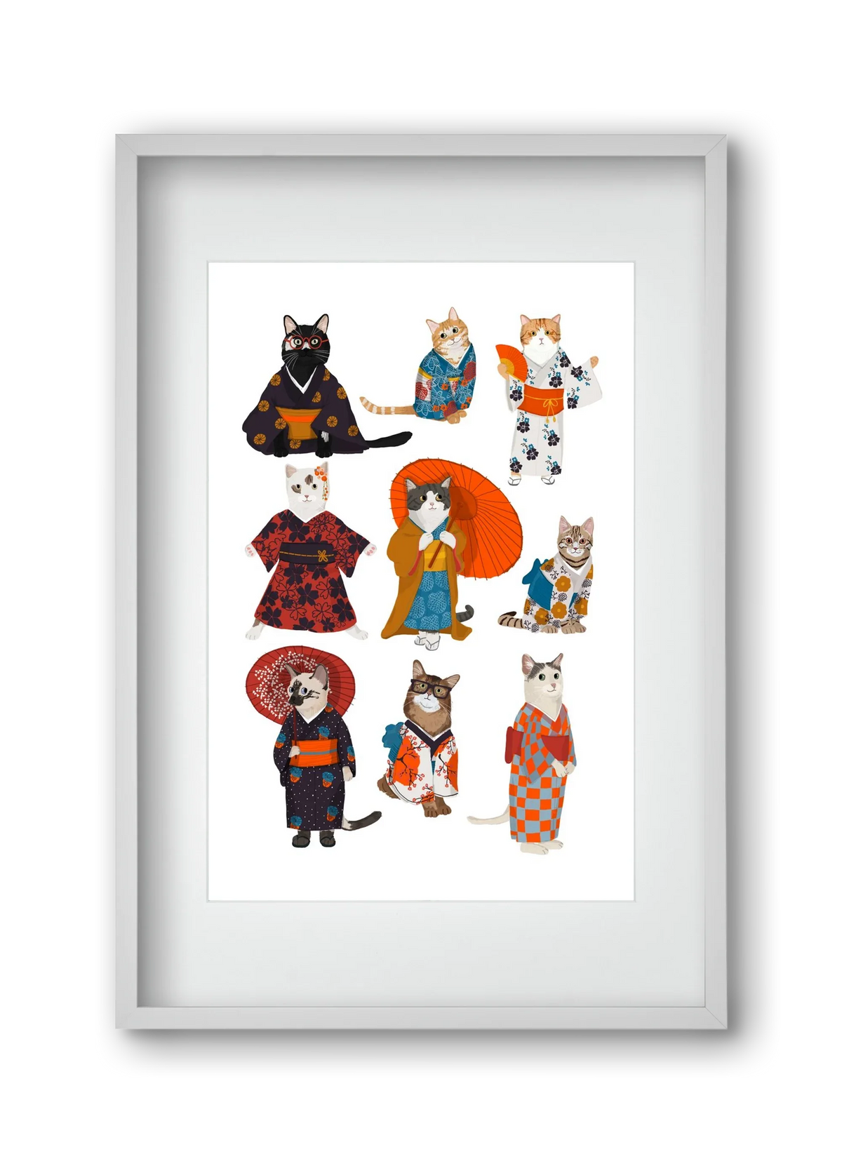 Cats in kimono - artbridge