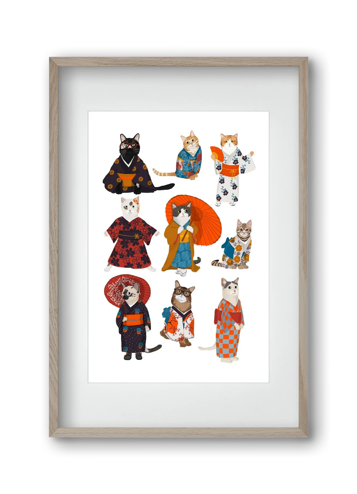 Cats in kimono - artbridge