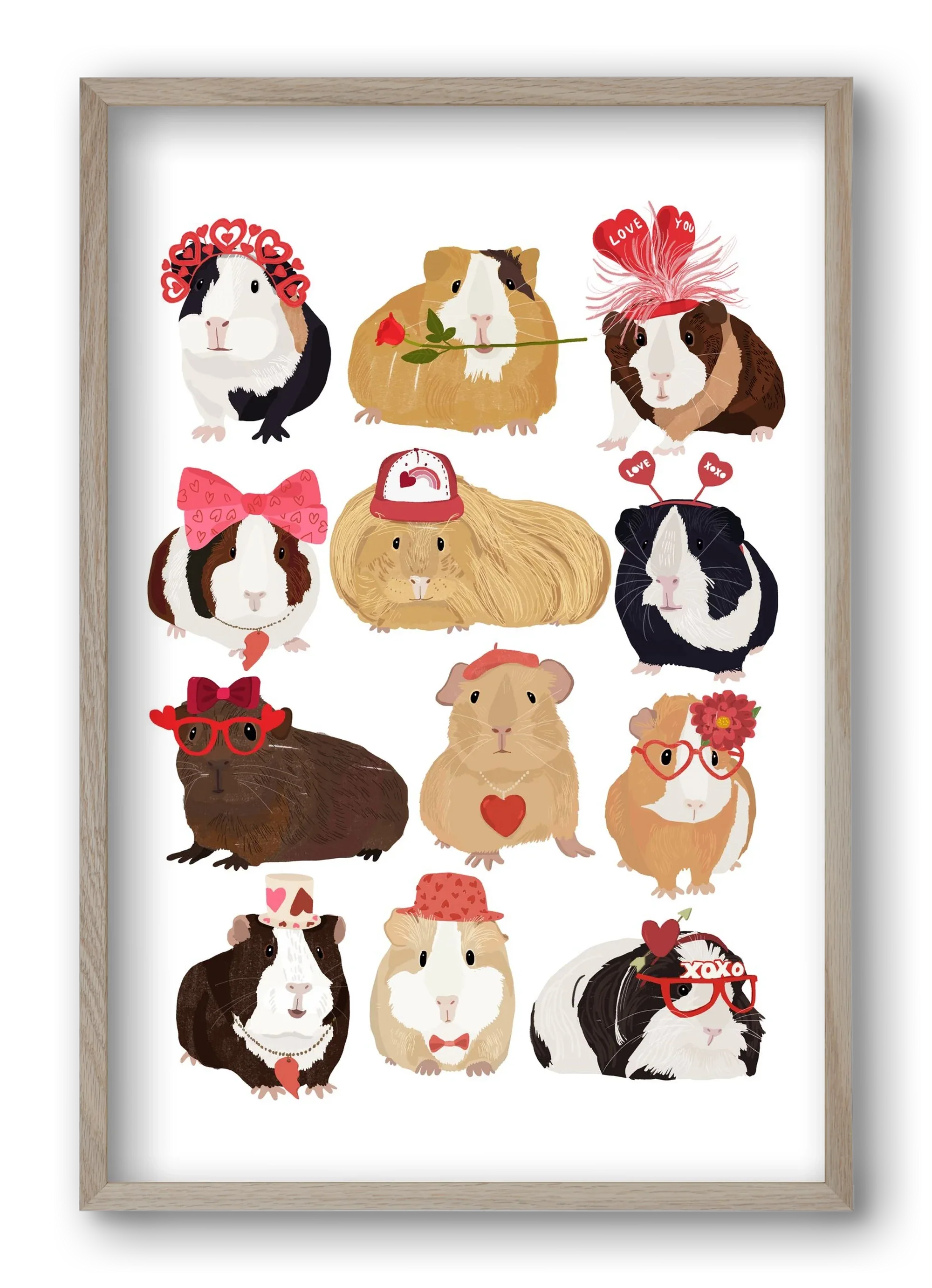 Guinea Pig Love print - artbridge